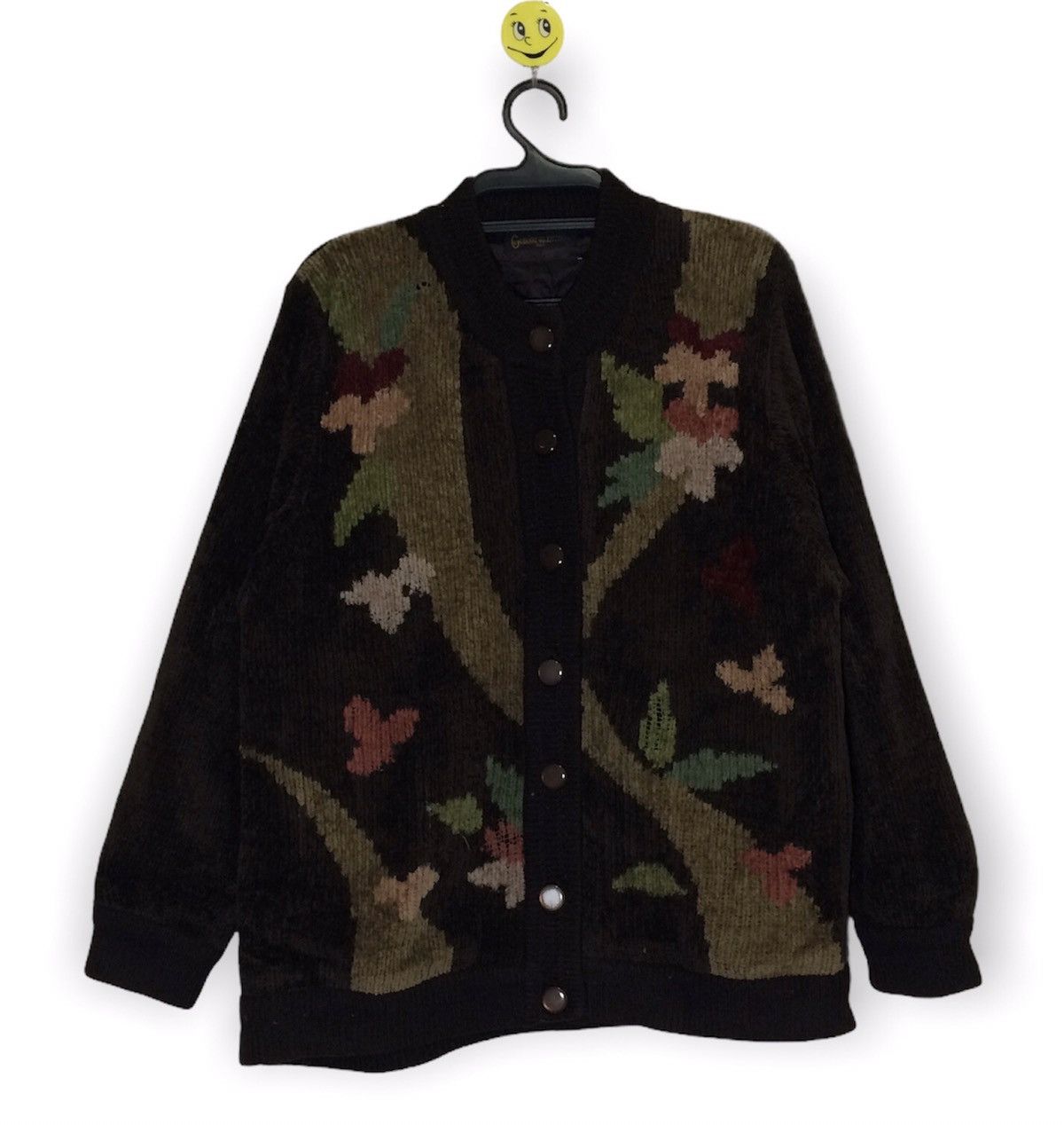 Gianni Valentino Vintage Gianni Valentino Italy Knitwear Flower Jacket Size US L / EU 52-54 / 3 - 1 Thumbnail