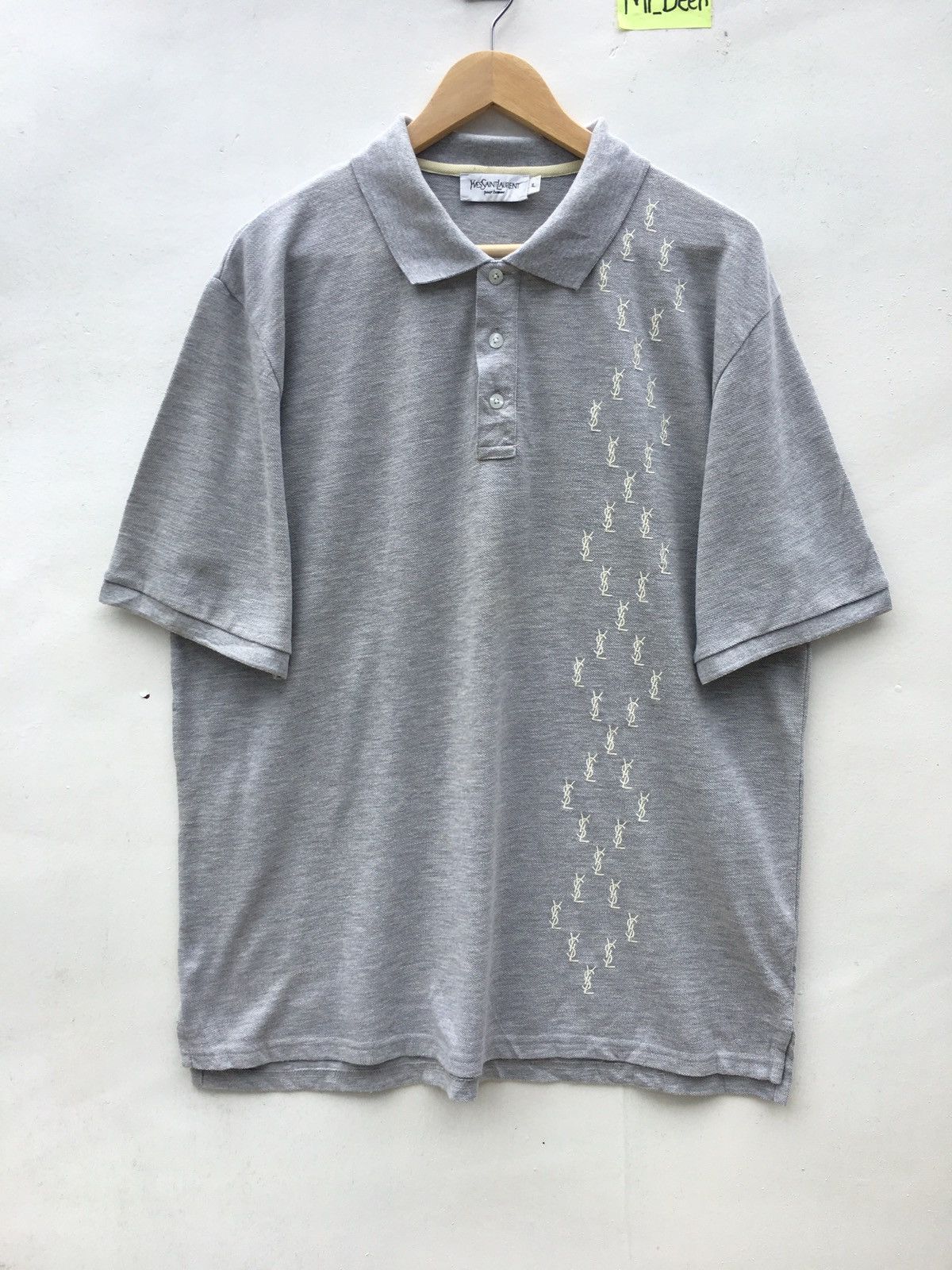 Yves Saint Laurent Rare YSL Yves Saint Laurent Multilogos Polo Shirt Size US XL / EU 56 / 4 - 3 Thumbnail