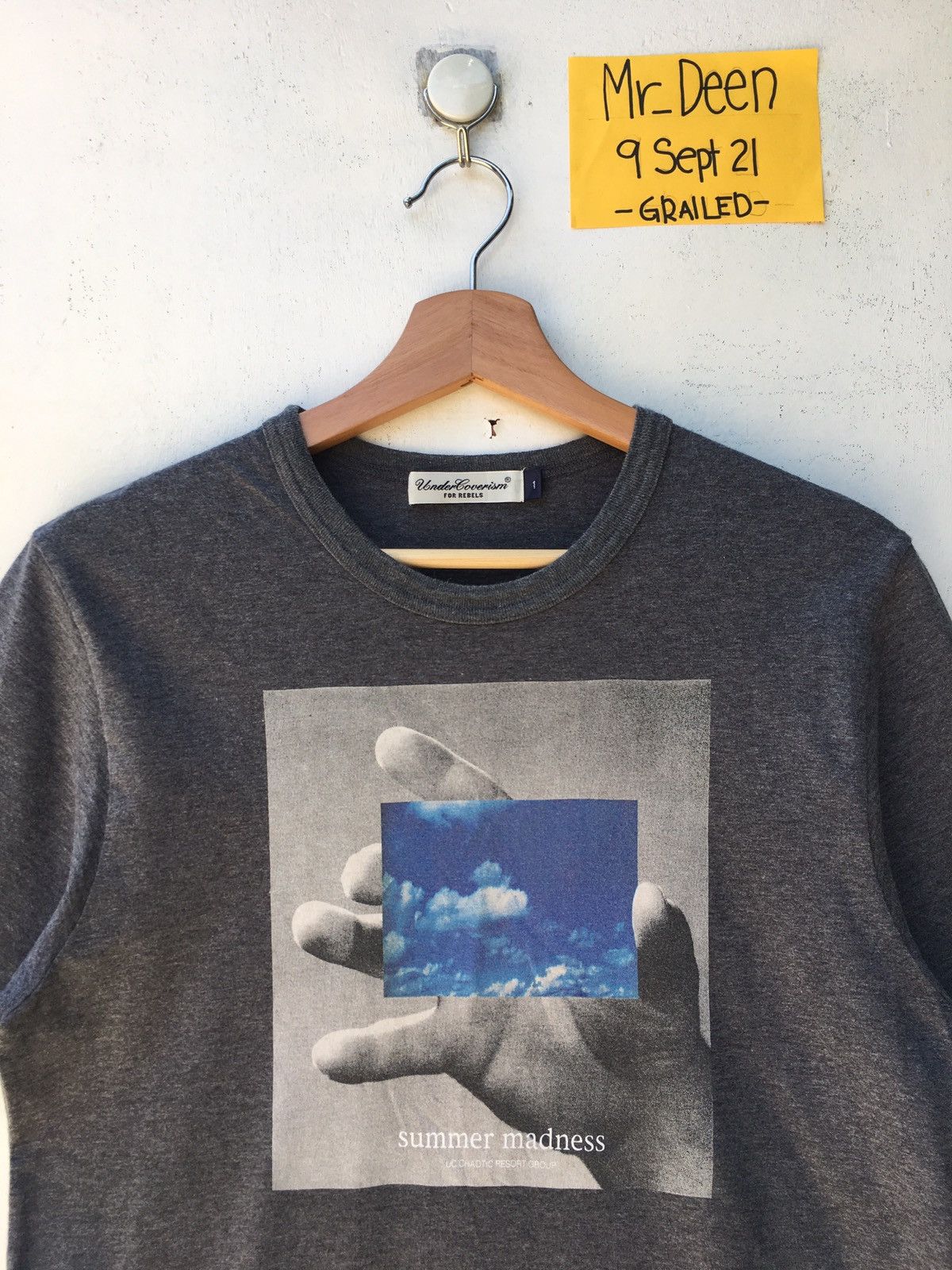 image of Jun Takahashi x Undercover Summer Madness Ss08 Capsules Project Tshirt in Grey, Men's (Size Small)