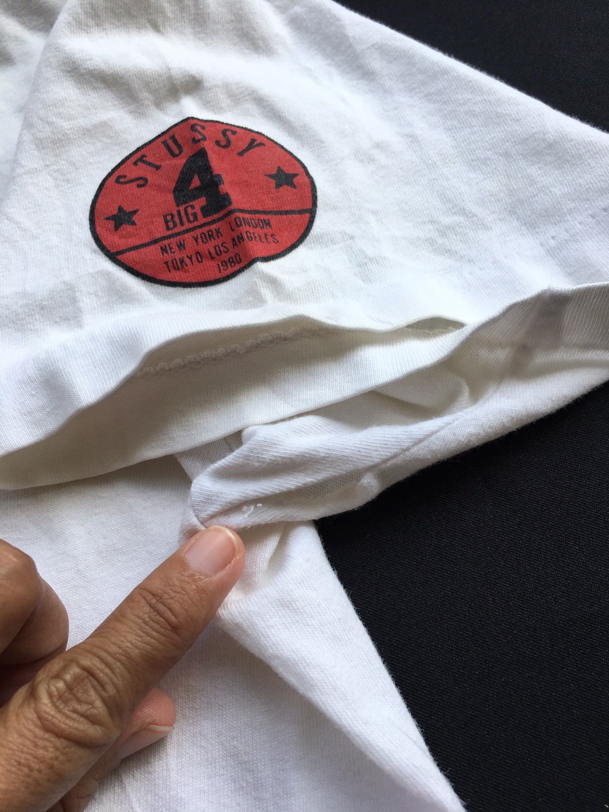 Stussy Vintage 90s Rare Stussy Spellout Made In USA Tshirt Size US L / EU 52-54 / 3 - 15 Thumbnail