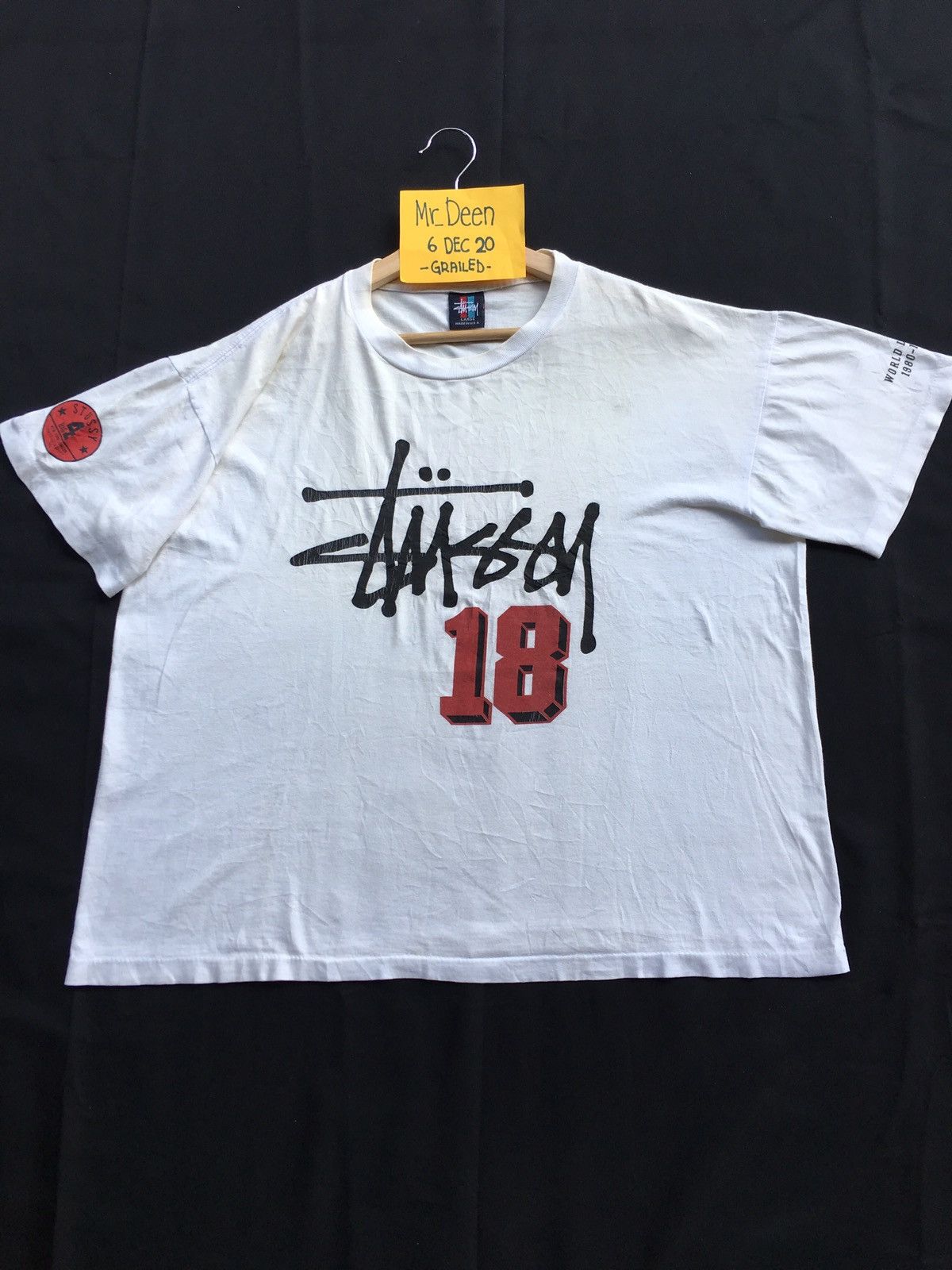 Stussy Vintage 90s Rare Stussy Spellout Made In USA Tshirt Size US L / EU 52-54 / 3 - 2 Thumbnail