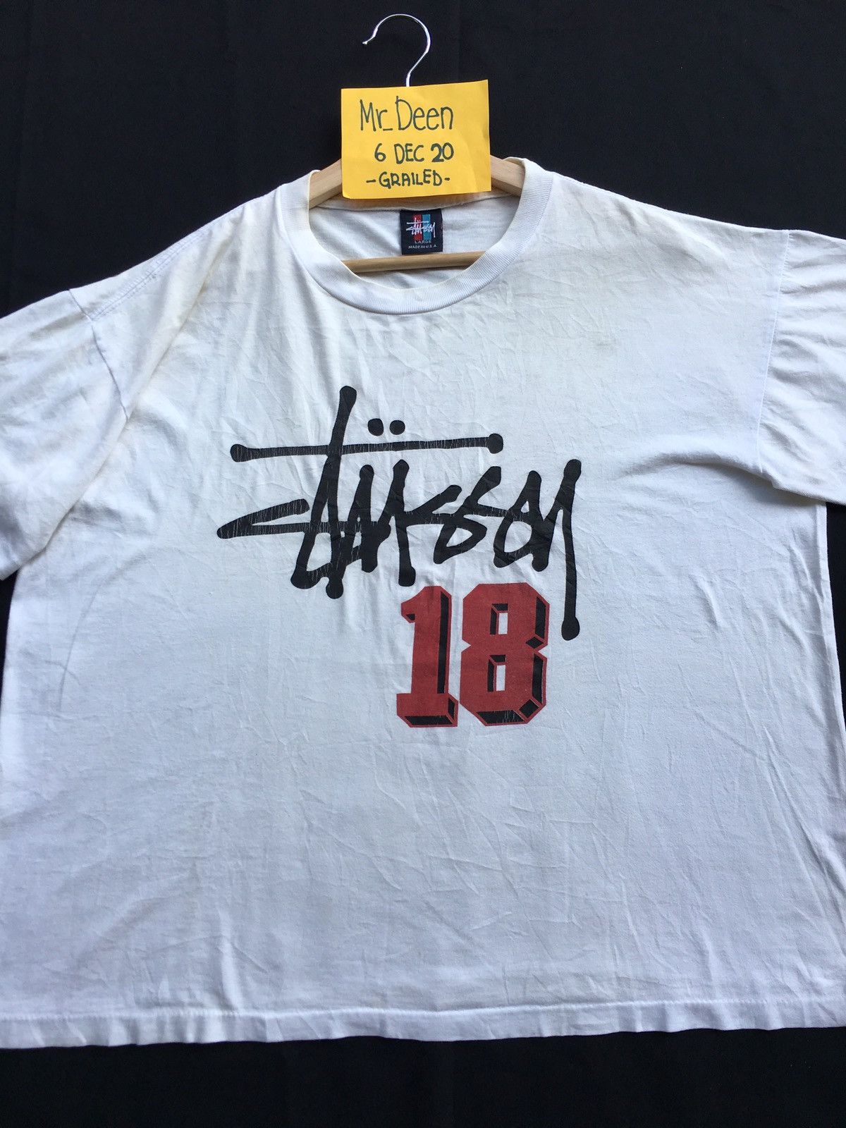 Stussy Vintage 90s Rare Stussy Spellout Made In USA Tshirt Size US L / EU 52-54 / 3 - 5 Thumbnail