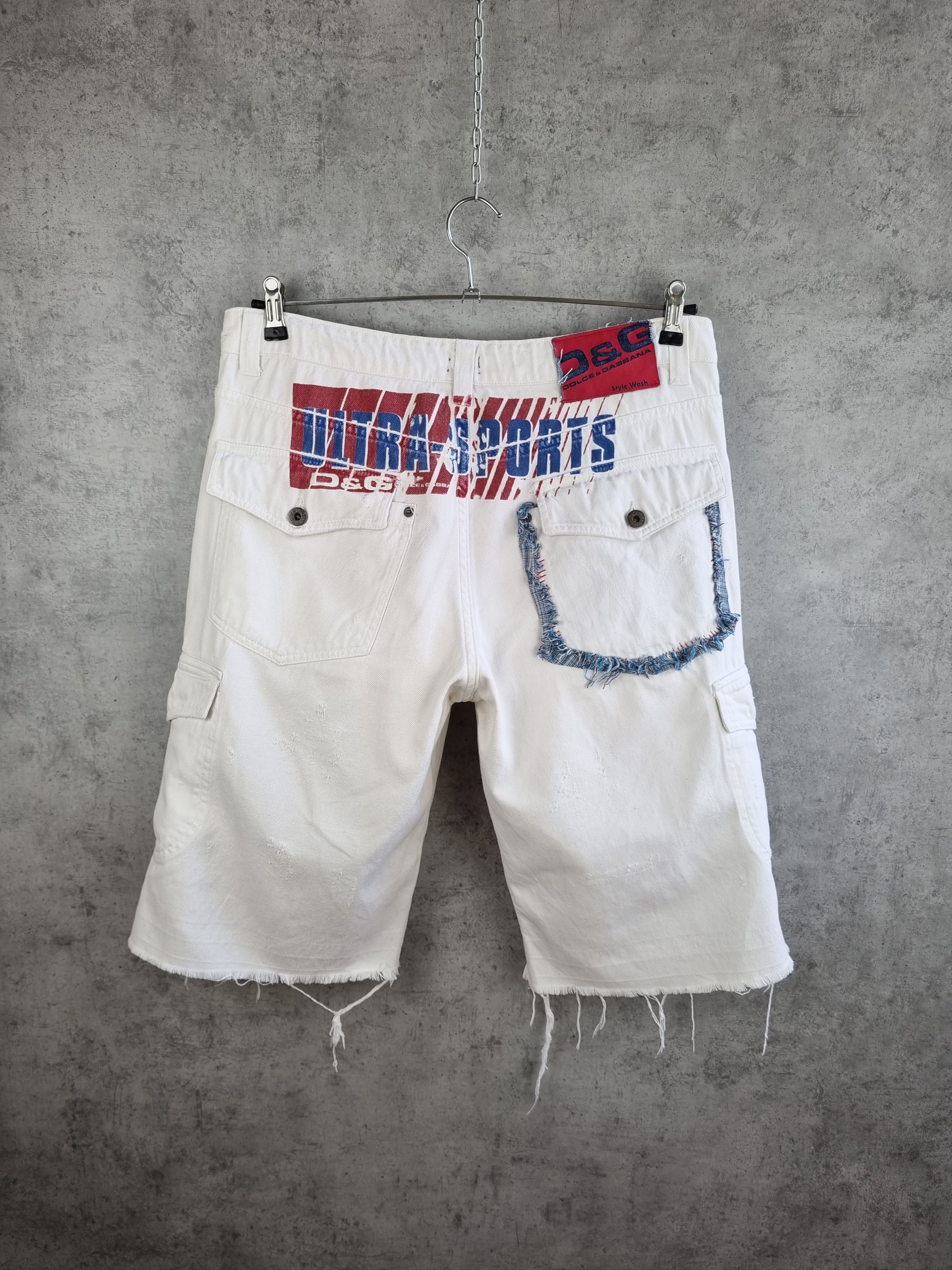 Dolce & Gabbana Rare DOLCE GABBANA Linen Logo Shorts Size US 34 / EU 50 - 1 Thumbnail