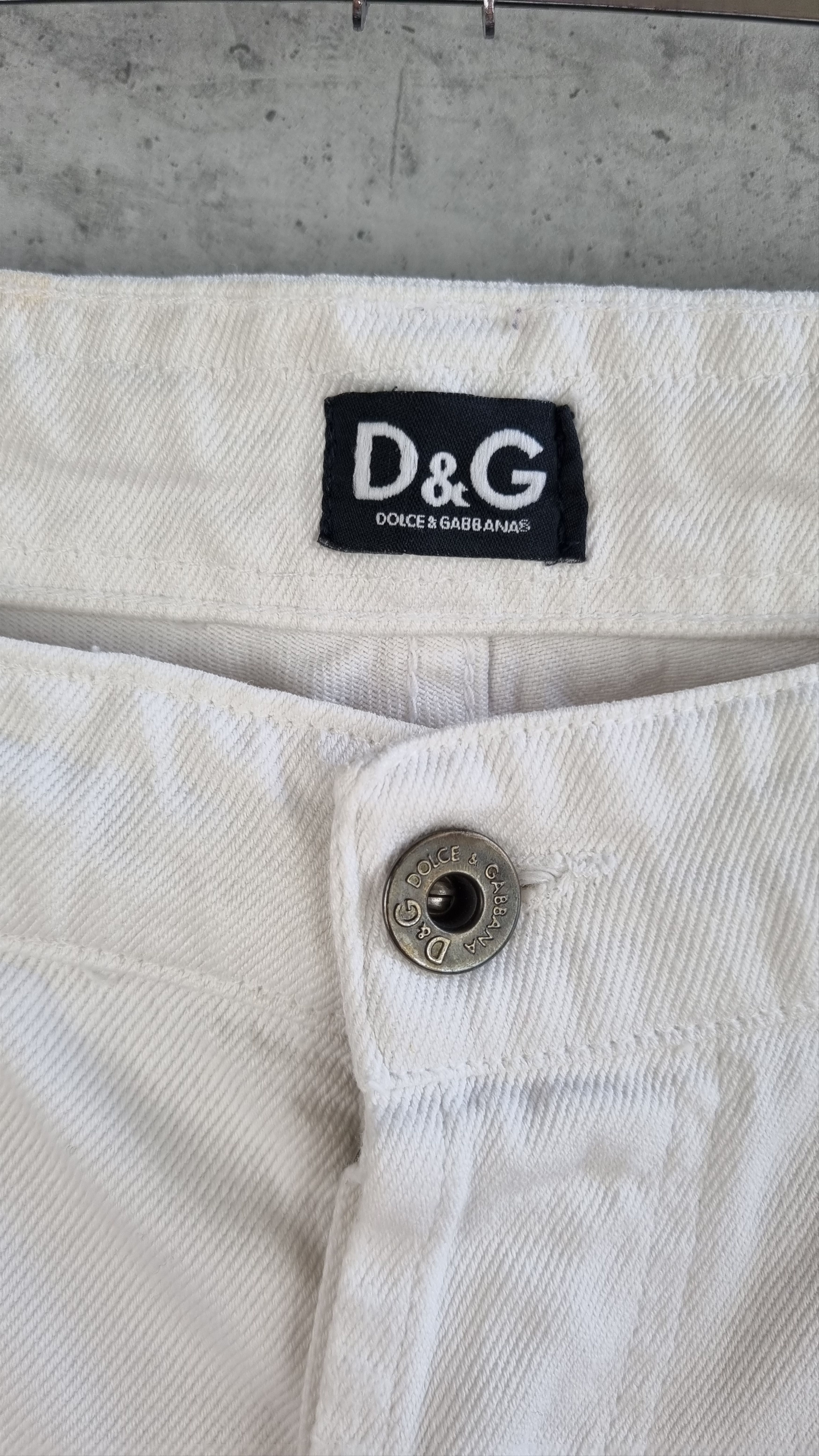 Dolce & Gabbana Rare DOLCE GABBANA Linen Logo Shorts Size US 34 / EU 50 - 5 Thumbnail