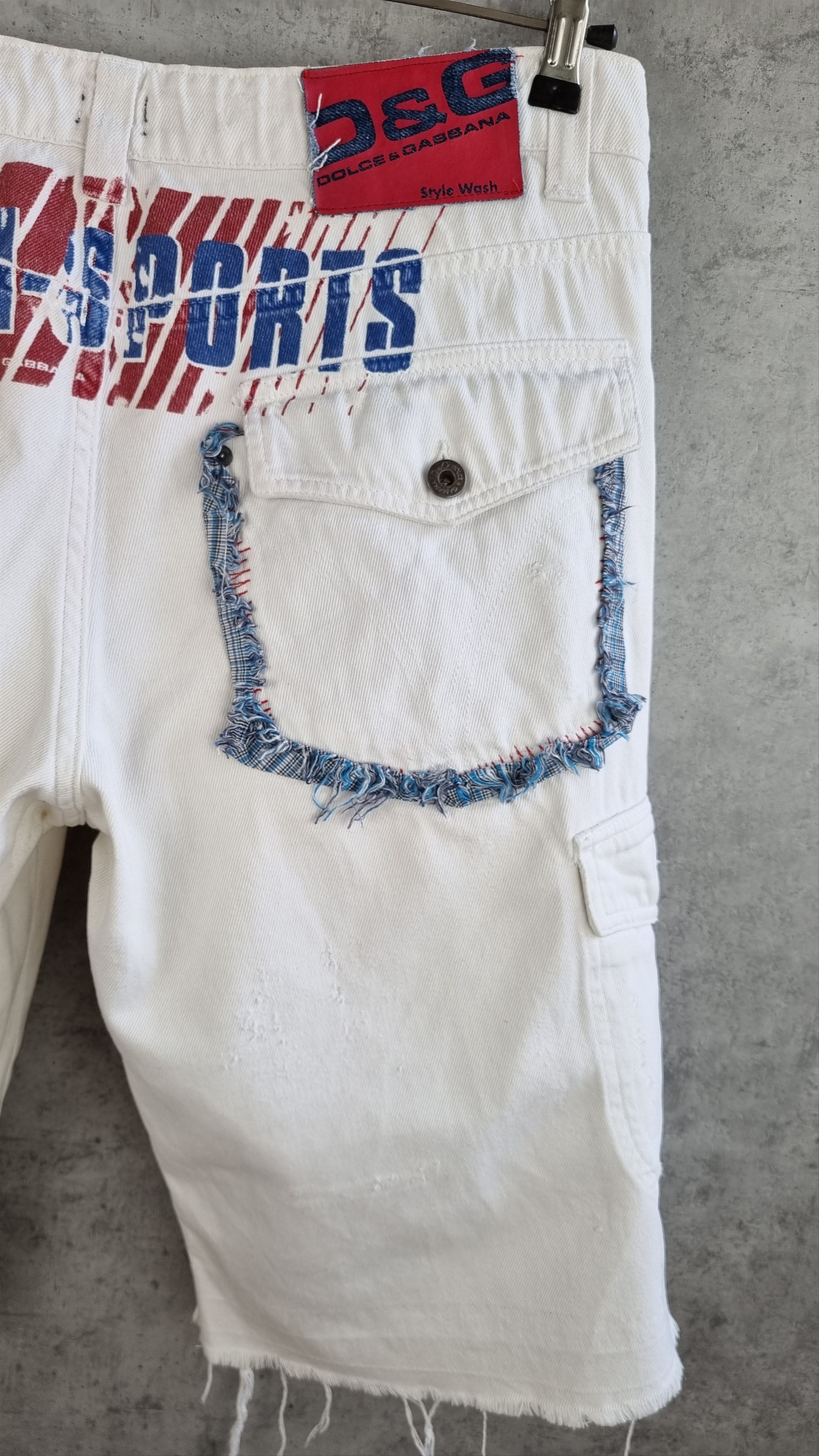 Dolce & Gabbana Rare DOLCE GABBANA Linen Logo Shorts Size US 34 / EU 50 - 3 Thumbnail