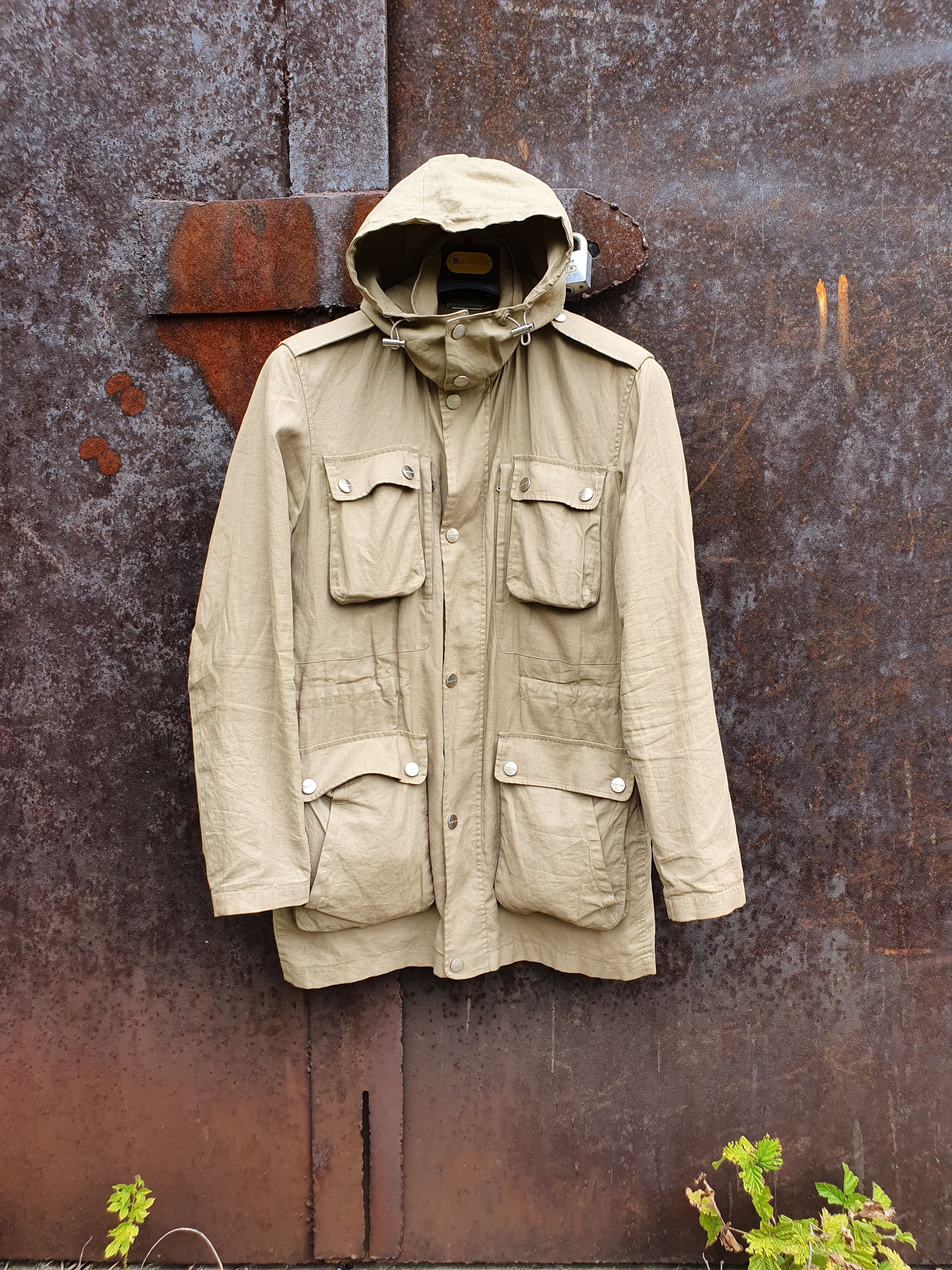 Michael Kors Waxed Linen Michael Kors Military Parka Size US M / EU 48-50 / 2 - 2 Thumbnail