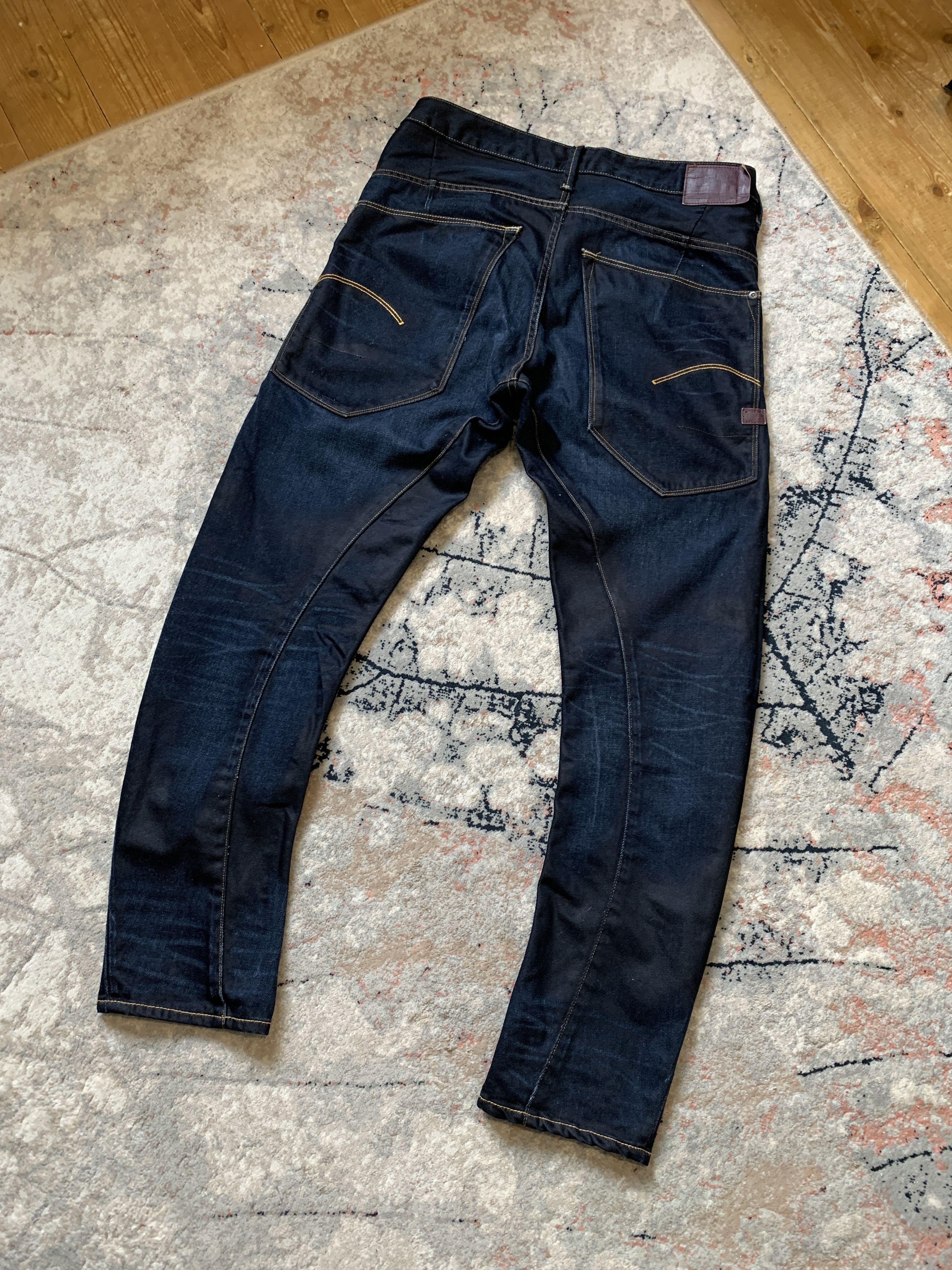 G-Star G-Star Raw Denim Tapered Jeans 32x34 - Dark Indigo Size US 32 / EU 48 - 3 Thumbnail