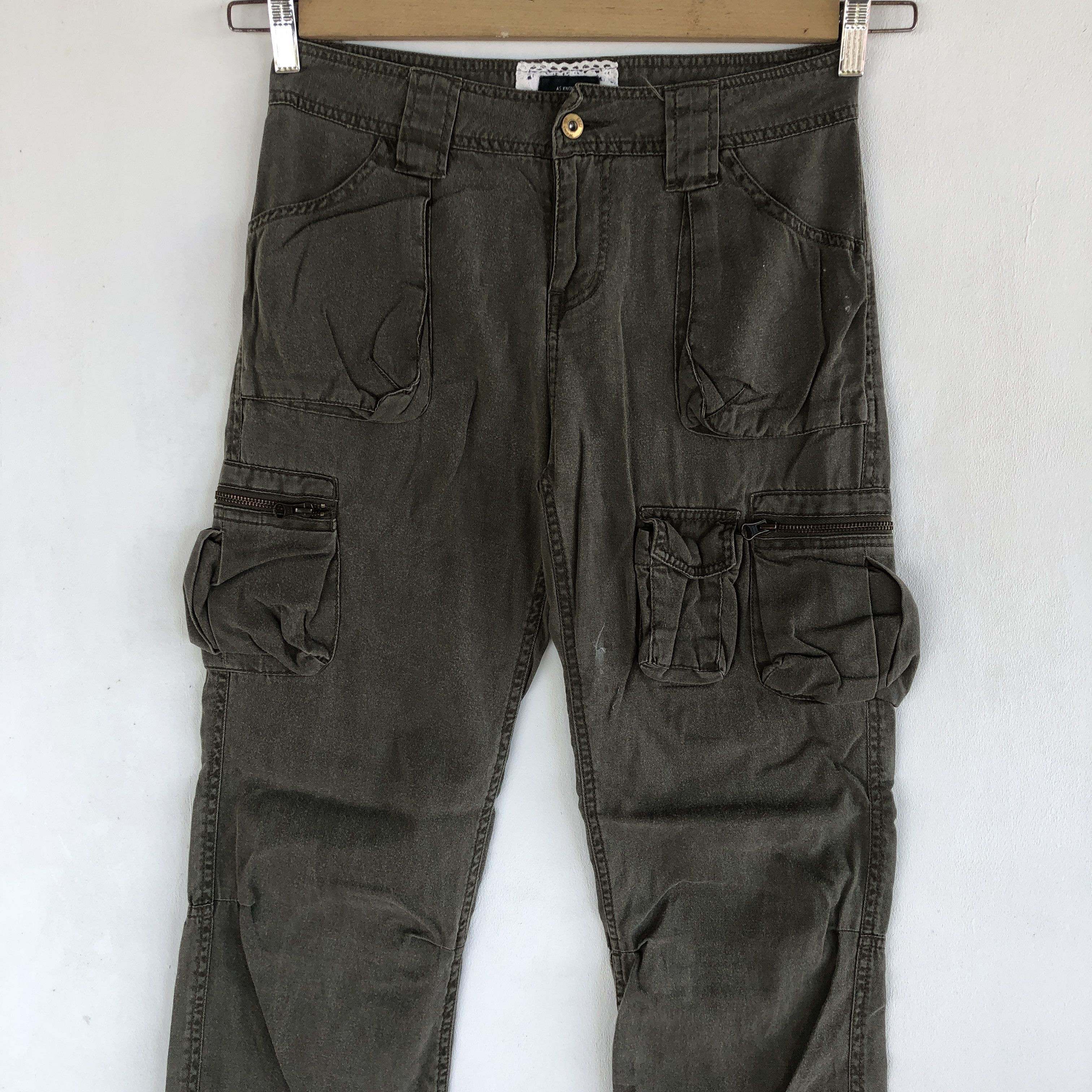 Japanese Brand × Vintage Japanese Cargo Pants Crazy Multi Pocket Fatigue Trousers Size 28" / US 6 / IT 42 - 5 Thumbnail