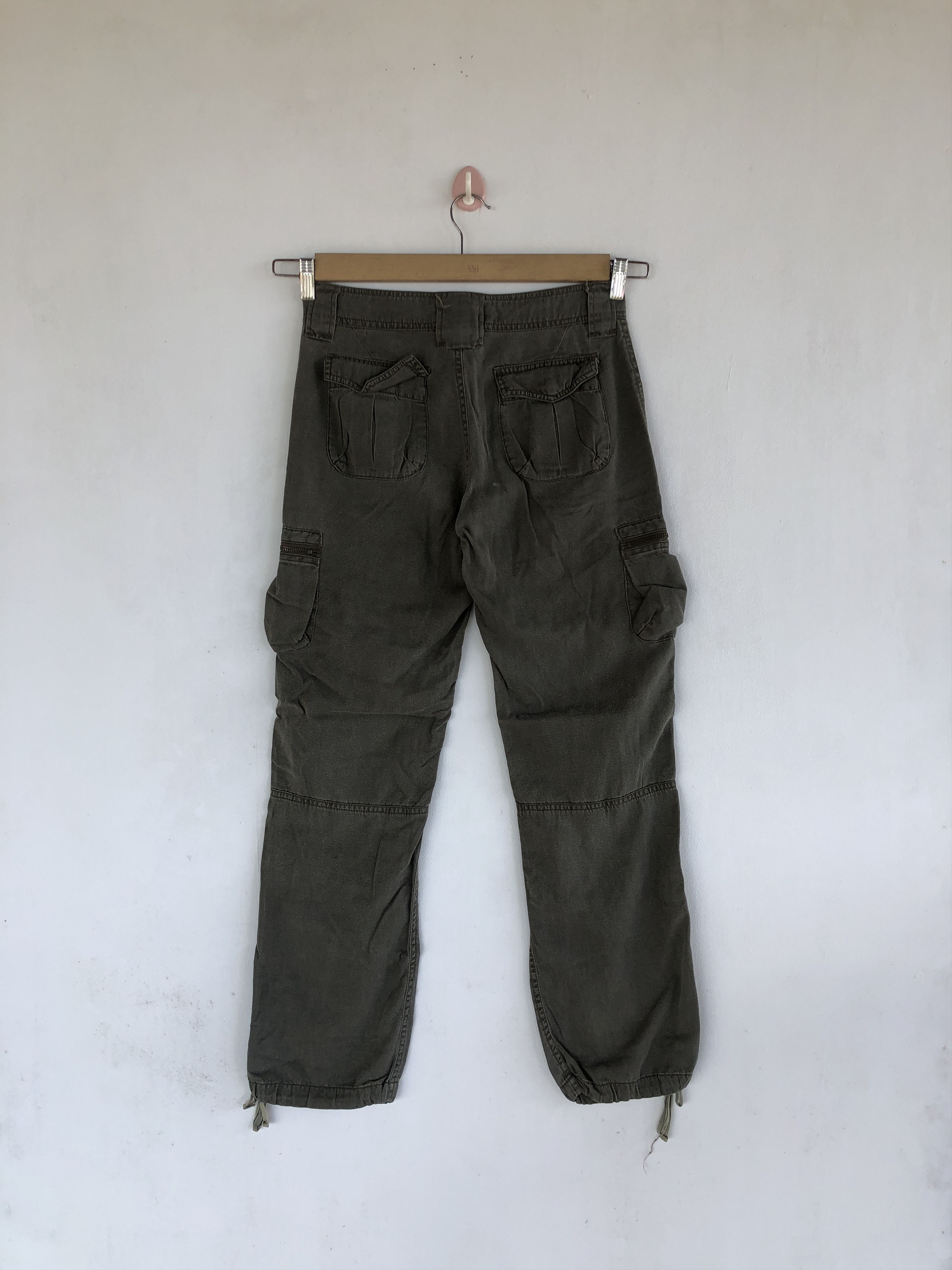Japanese Brand × Vintage Japanese Cargo Pants Crazy Multi Pocket Fatigue Trousers Size 28" / US 6 / IT 42 - 2 Thumbnail