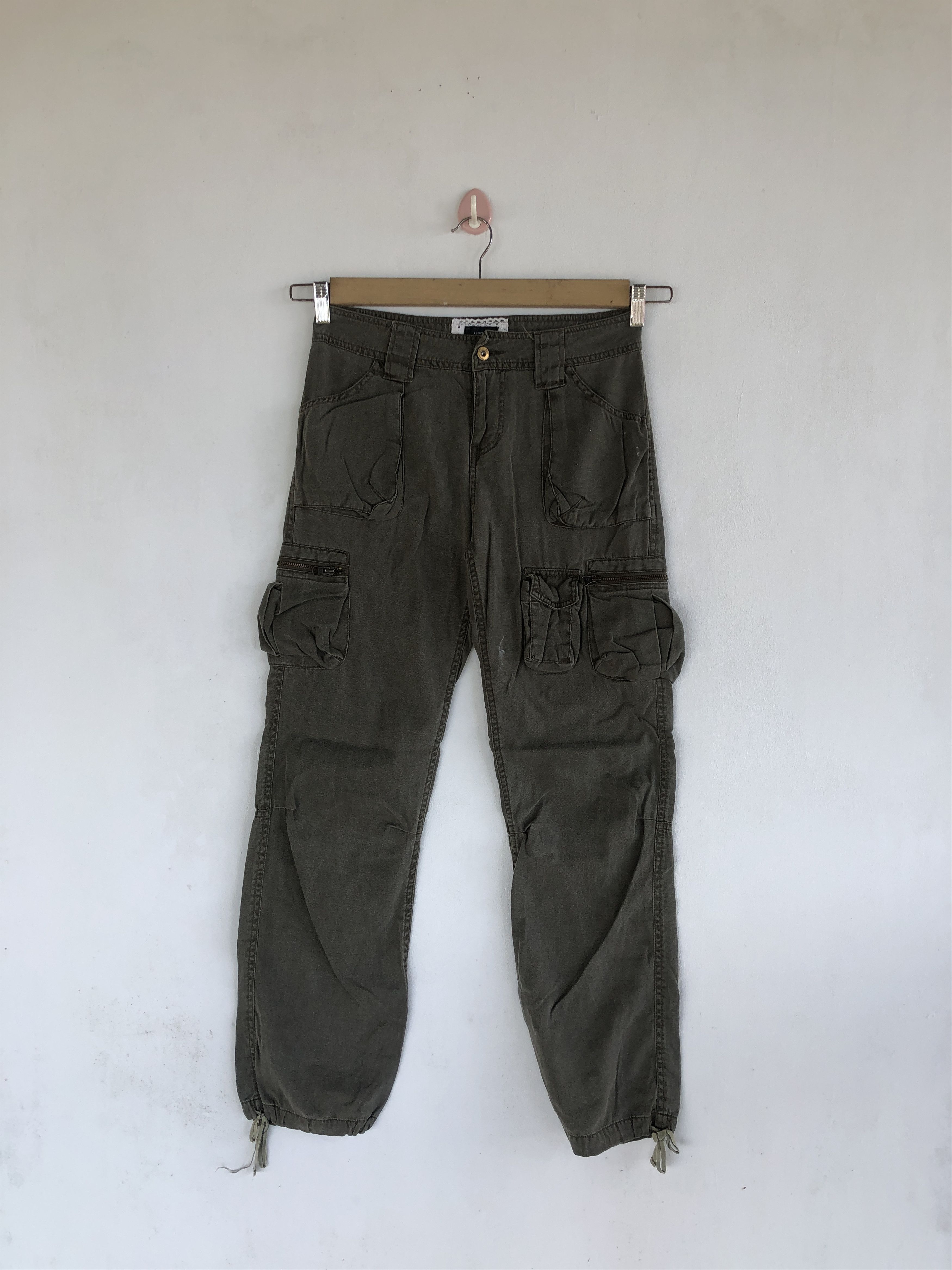 Japanese Brand × Vintage Japanese Cargo Pants Crazy Multi Pocket Fatigue Trousers Size 28" / US 6 / IT 42 - 1 Thumbnail
