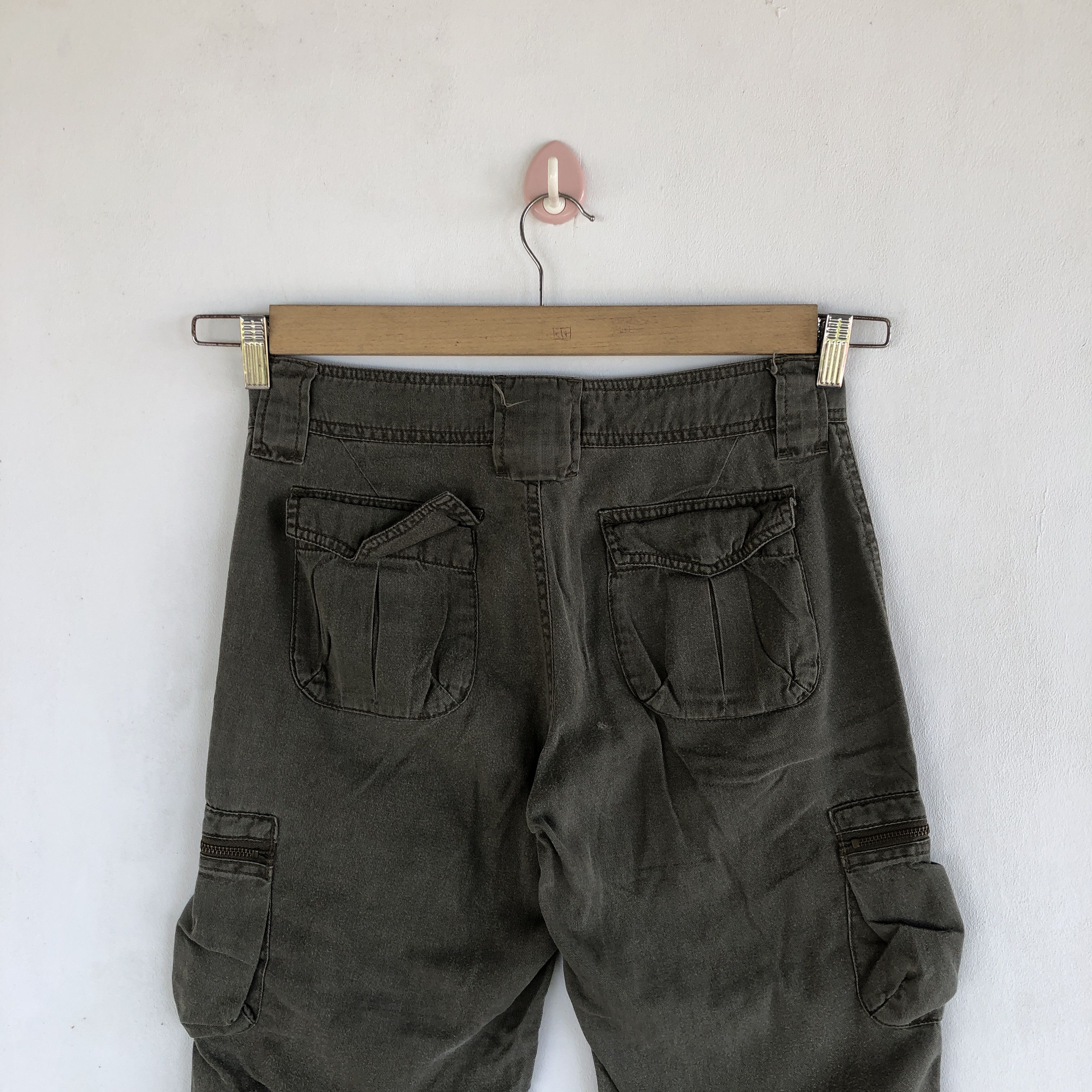 Japanese Brand × Vintage Japanese Cargo Pants Crazy Multi Pocket Fatigue Trousers Size 28" / US 6 / IT 42 - 4 Thumbnail