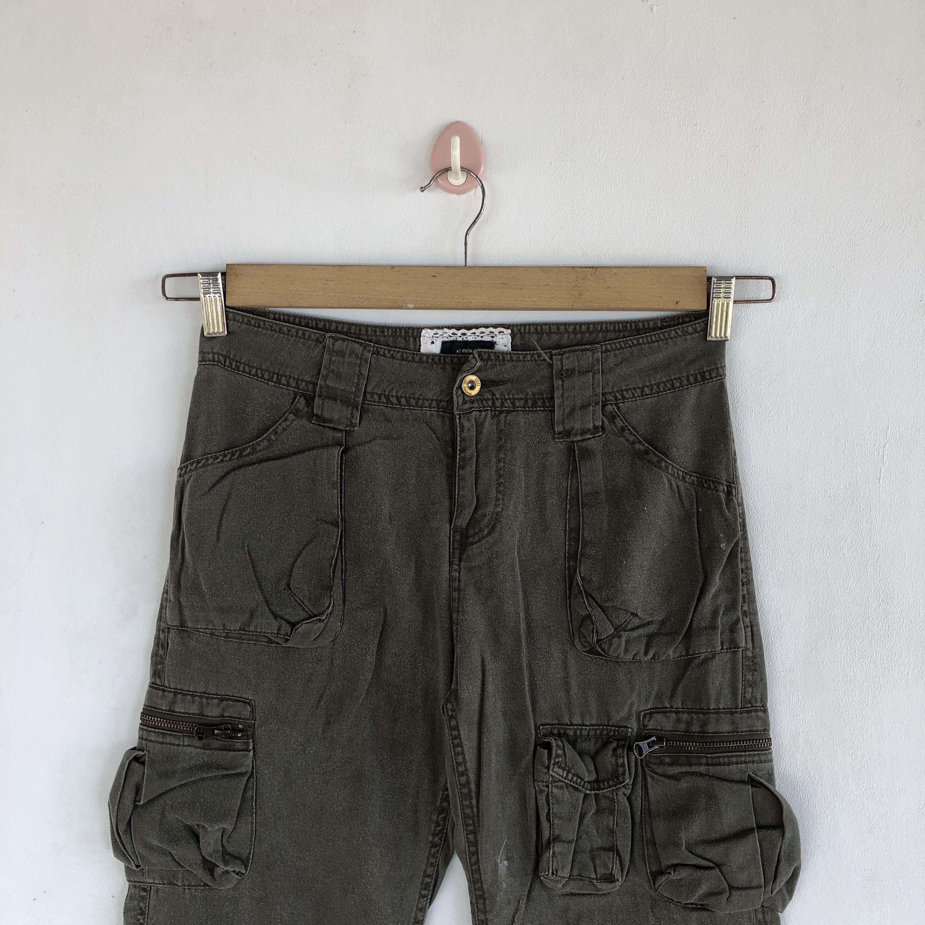 Japanese Brand × Vintage Japanese Cargo Pants Crazy Multi Pocket Fatigue Trousers Size 28" / US 6 / IT 42 - 3 Thumbnail