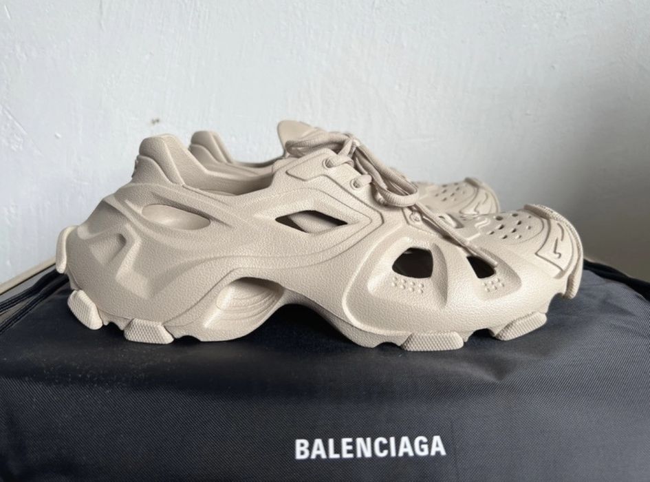 Balenciaga Balenciaga HD lace up sneaker nude beige | Grailed