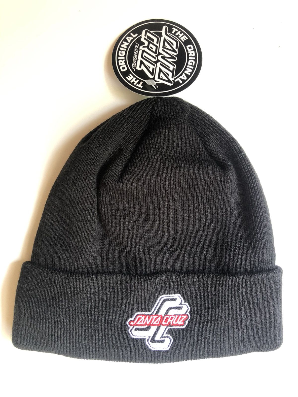 Santa Cruz Skateboards VINTAGE SantaCruz Beanie BLACK Size ONE SIZE - 1 Thumbnail