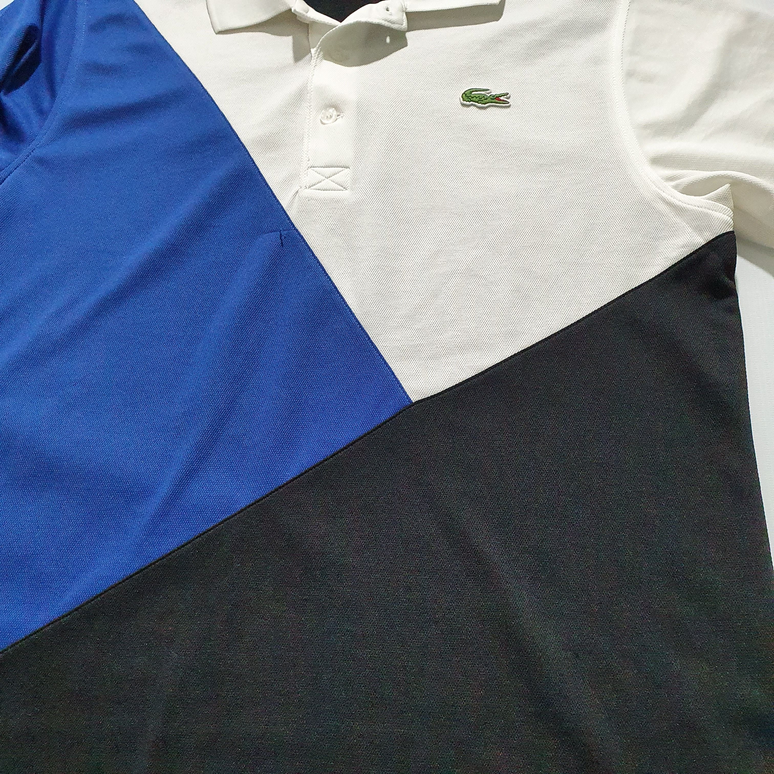 Lacoste × Vintage Vintage LACOSTE Sport Abstract Polo Tee Shirt Tennis Size US L / EU 52-54 / 3 - 6 Thumbnail
