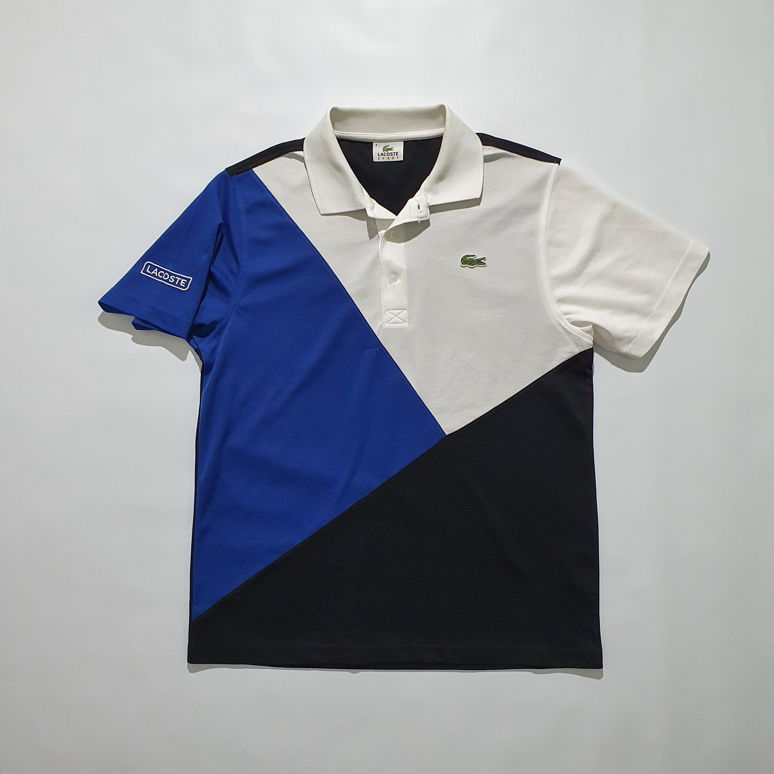 Lacoste × Vintage Vintage LACOSTE Sport Abstract Polo Tee Shirt Tennis Size US L / EU 52-54 / 3 - 4 Thumbnail