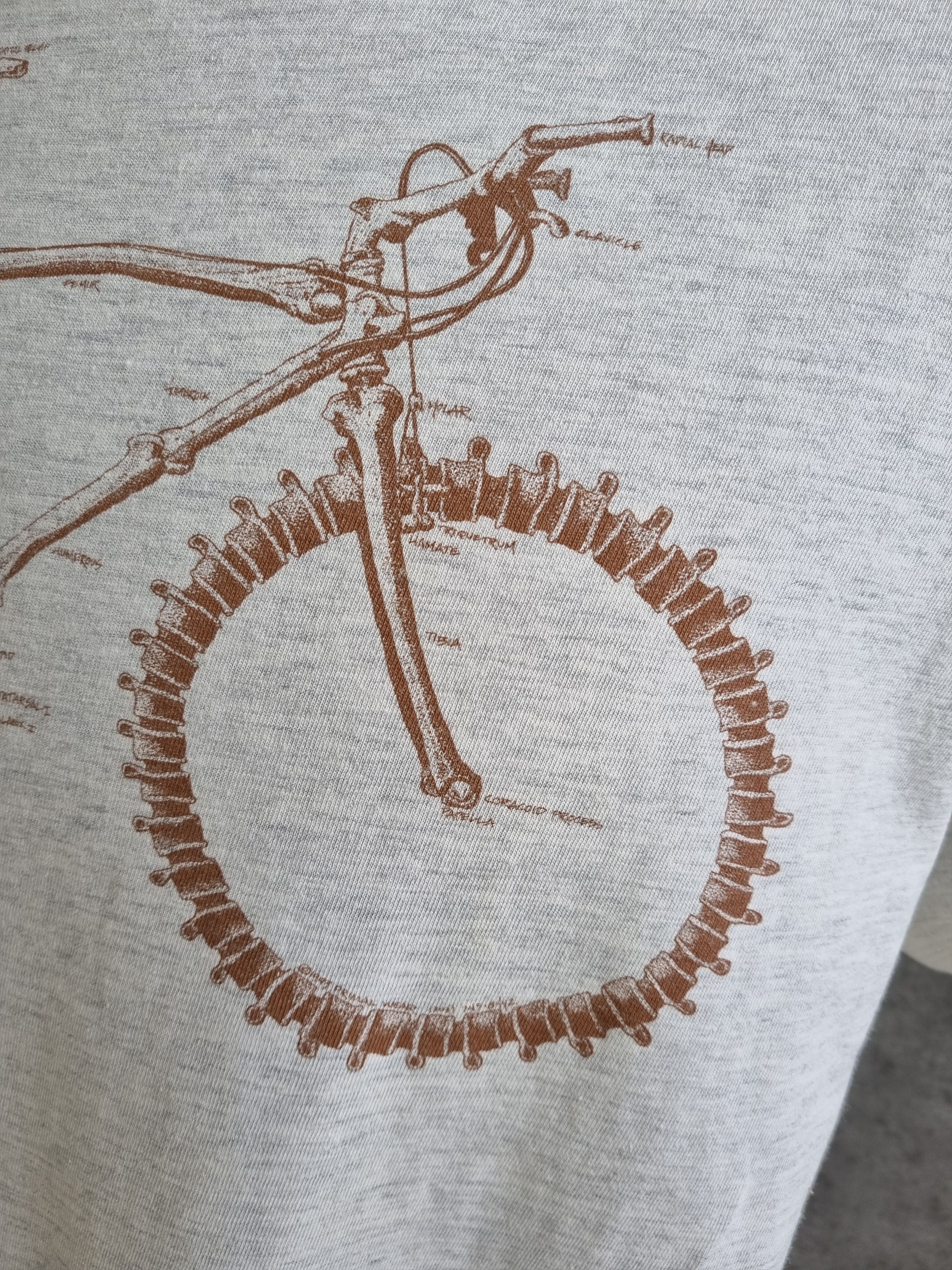 Only The Blind 90s PRIMAL Skeleton Bike Very rare Print tee shirt Size US L / EU 52-54 / 3 - 9 Thumbnail