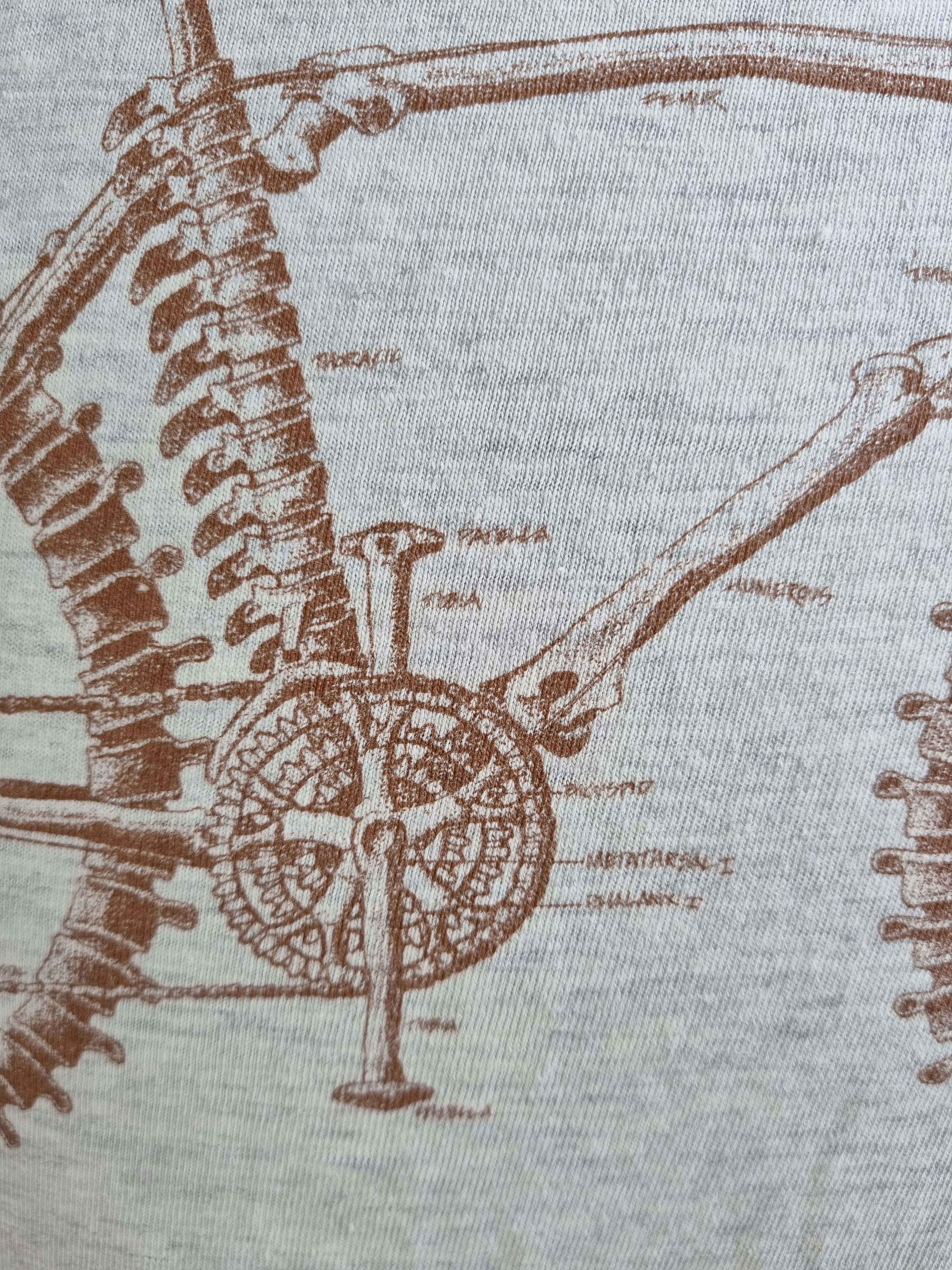 Only The Blind 90s PRIMAL Skeleton Bike Very rare Print tee shirt Size US L / EU 52-54 / 3 - 8 Thumbnail