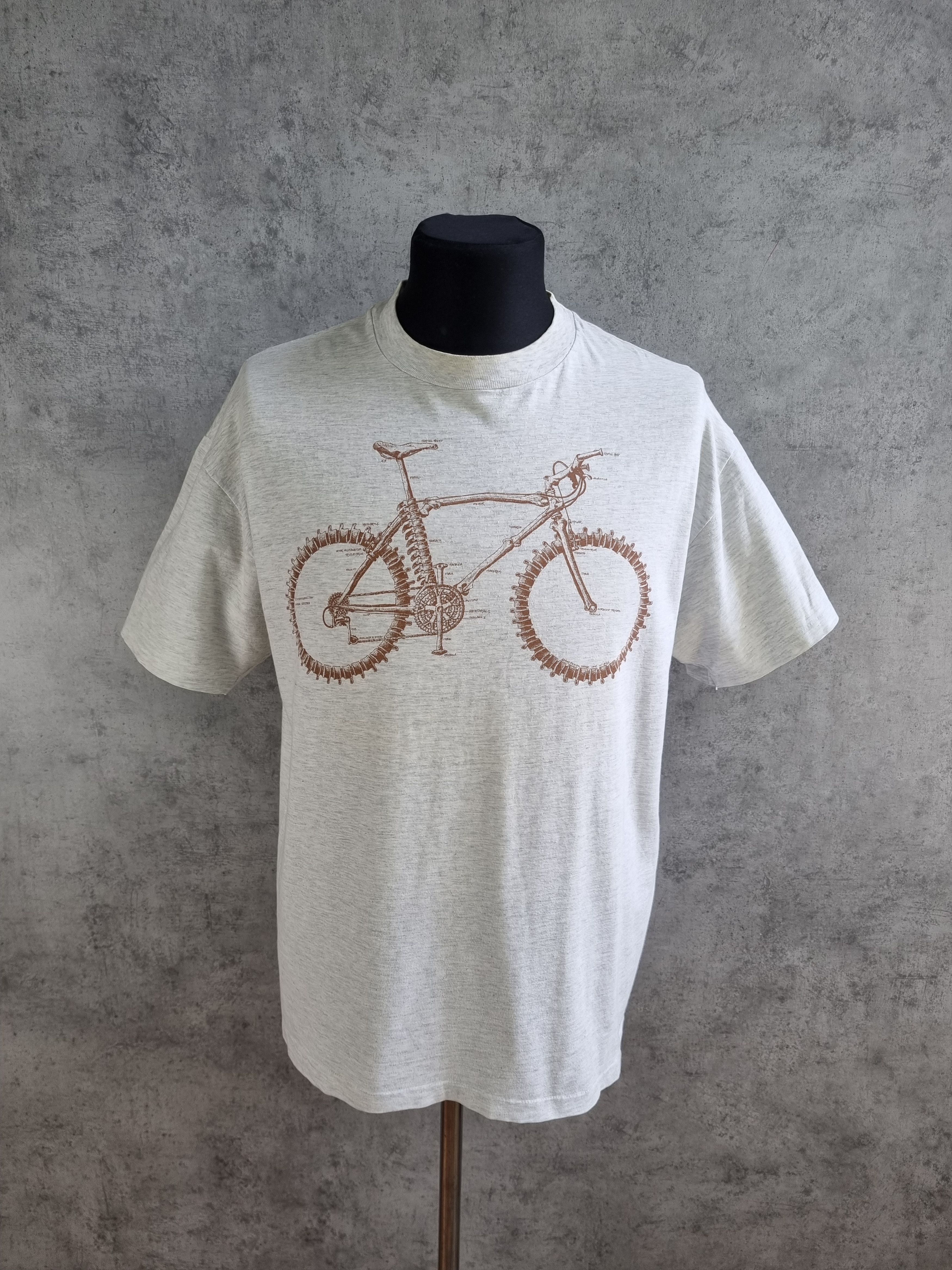 Only The Blind 90s PRIMAL Skeleton Bike Very rare Print tee shirt Size US L / EU 52-54 / 3 - 4 Thumbnail