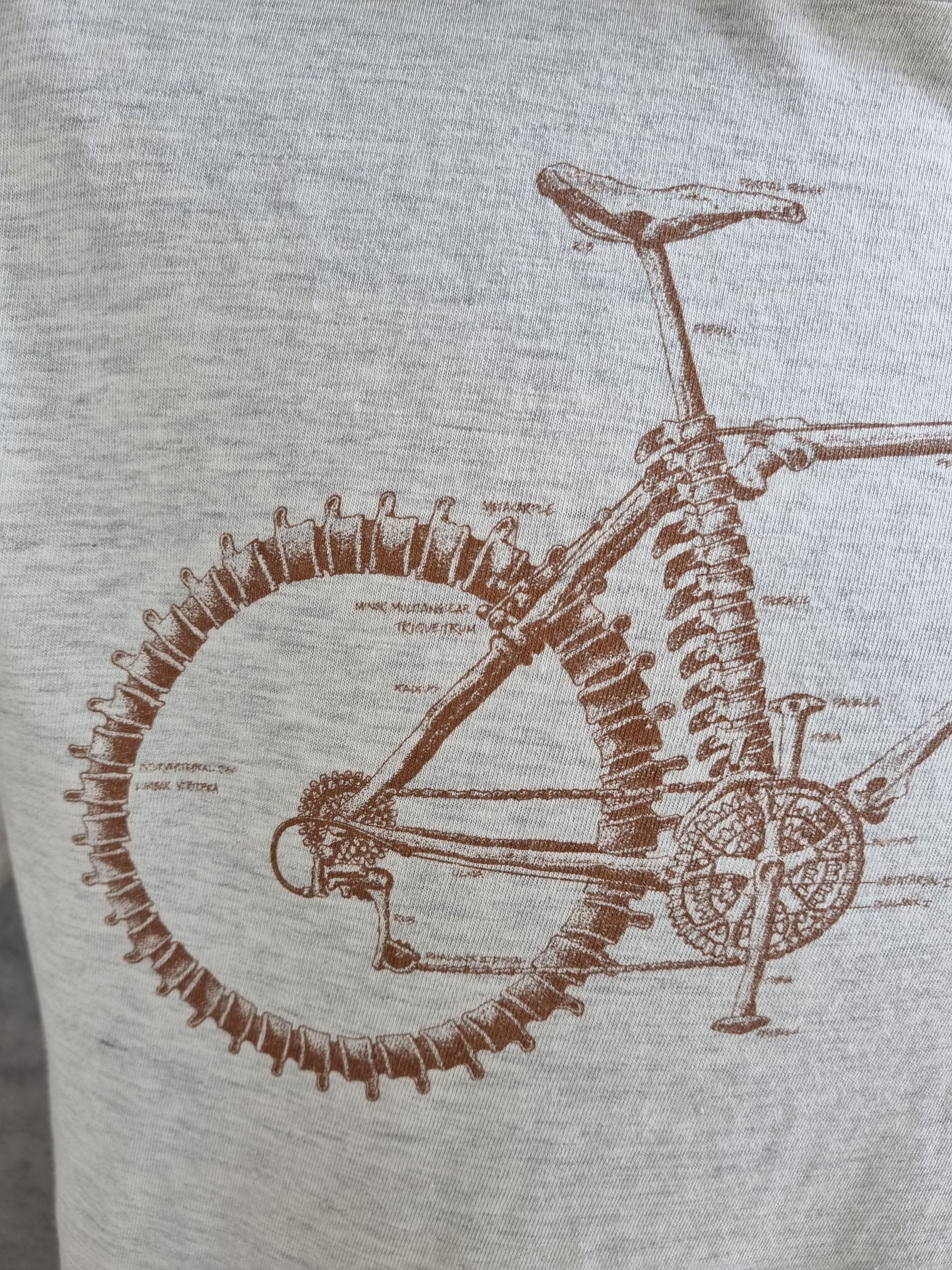 Only The Blind 90s PRIMAL Skeleton Bike Very rare Print tee shirt Size US L / EU 52-54 / 3 - 7 Thumbnail