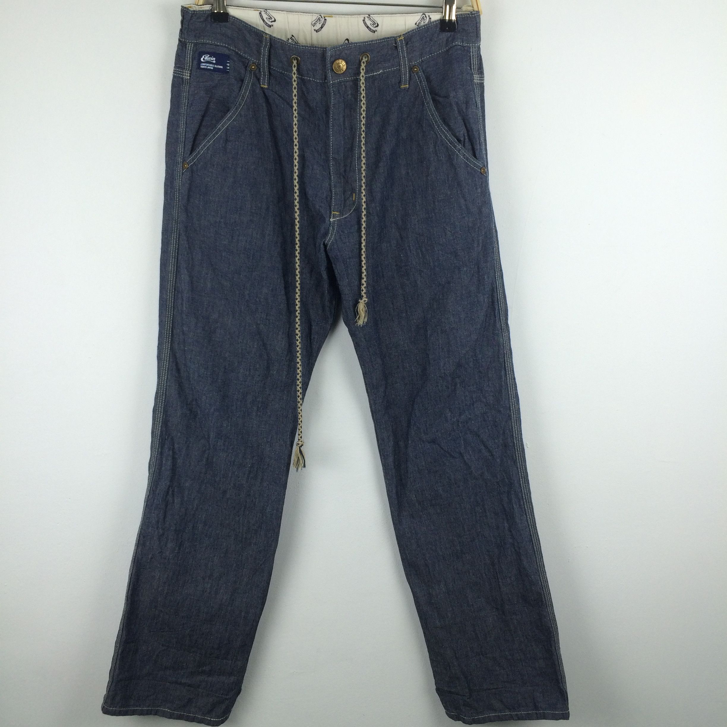 Edwin × Japanese Brand X58 JAPAN EDWIN DRAWSTRING PANTS Size US 33 - 1 Thumbnail