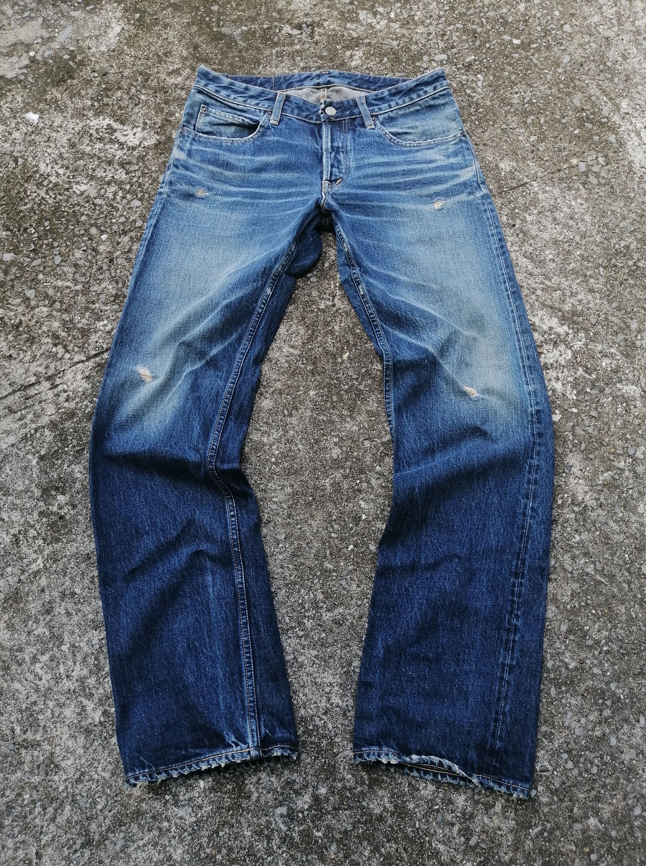Designer Hrm Nice Design Fly Button Denim Jeans Size US 32 / EU 48 - 1 Thumbnail