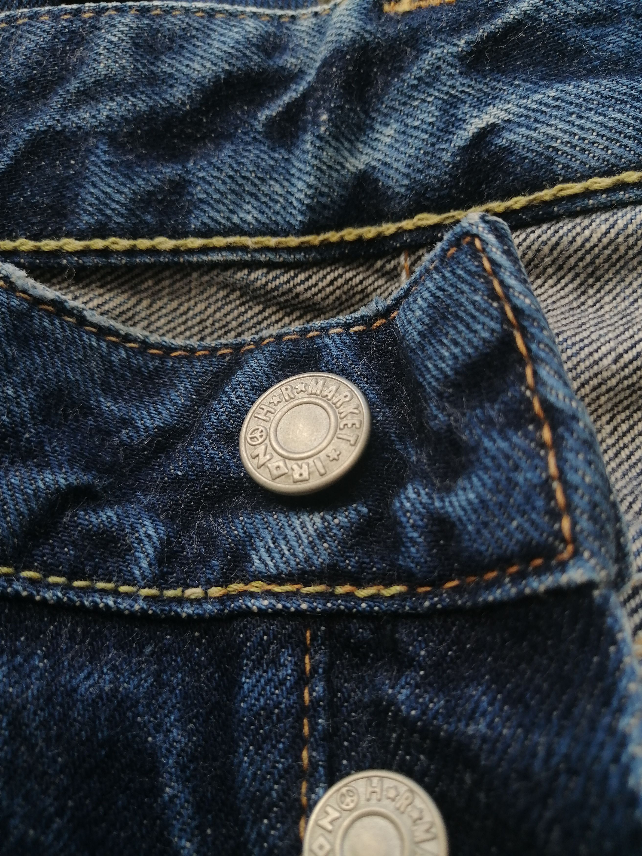 Designer Hrm Nice Design Fly Button Denim Jeans Size US 32 / EU 48 - 6 Thumbnail