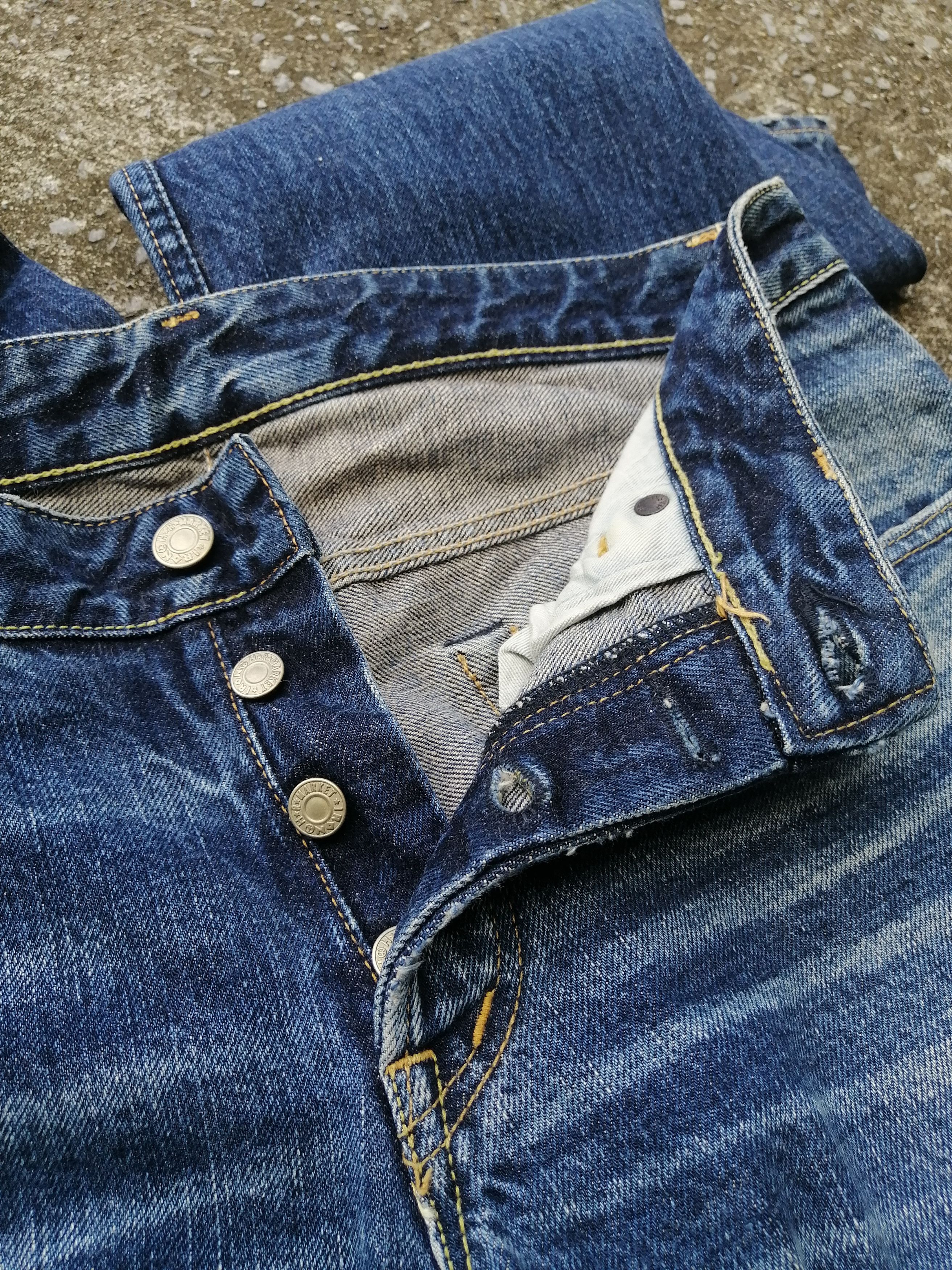 Designer Hrm Nice Design Fly Button Denim Jeans Size US 32 / EU 48 - 7 Thumbnail