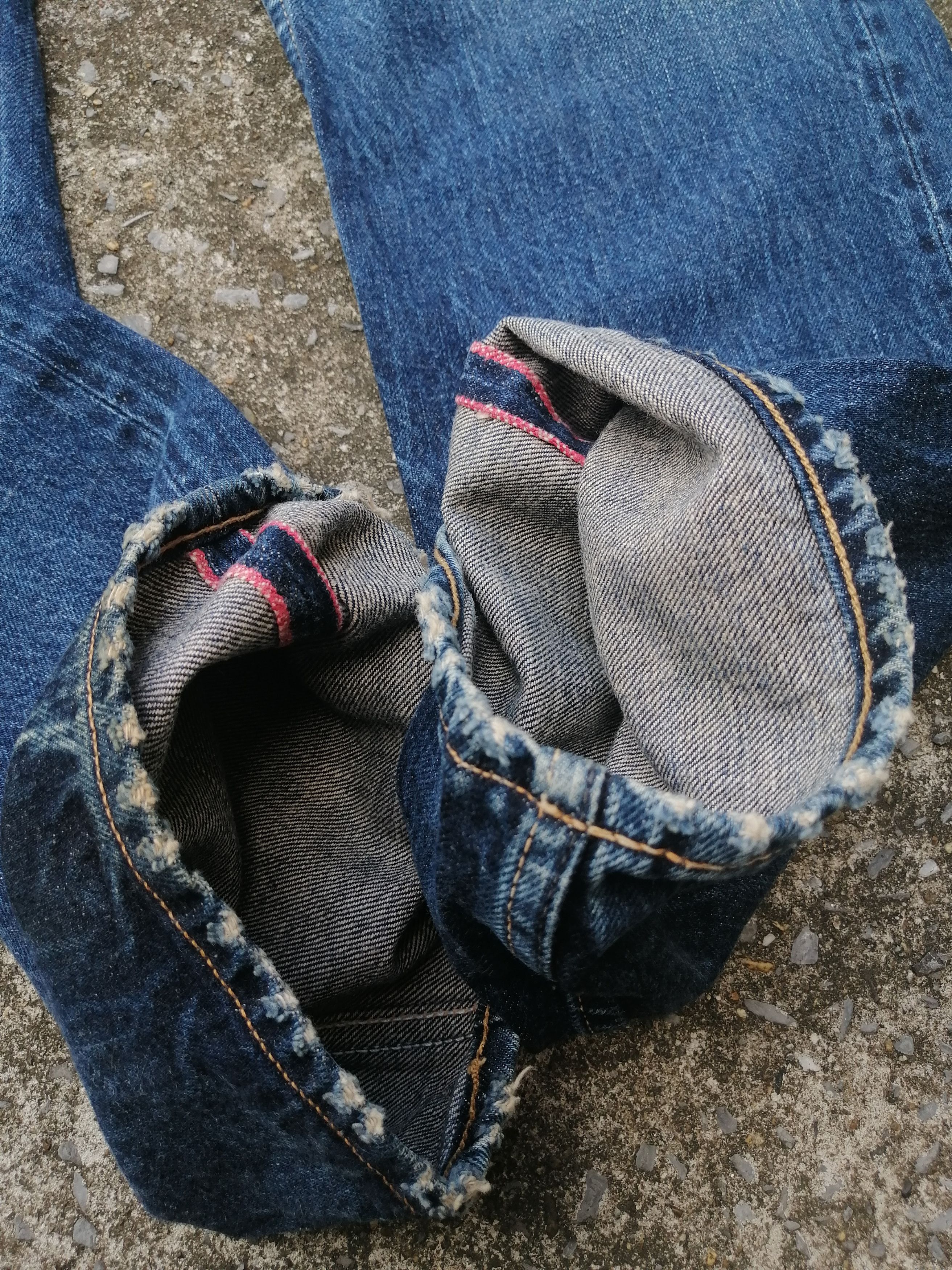 Designer Hrm Nice Design Fly Button Denim Jeans Size US 32 / EU 48 - 3 Thumbnail