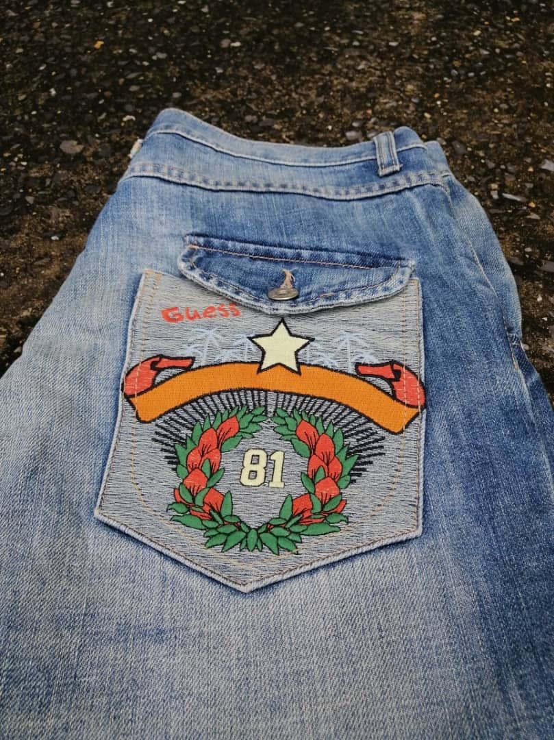 Guess × Vintage Vintage Guess Distressed Denim Jeans Size US 30 / EU 46 - 3 Thumbnail