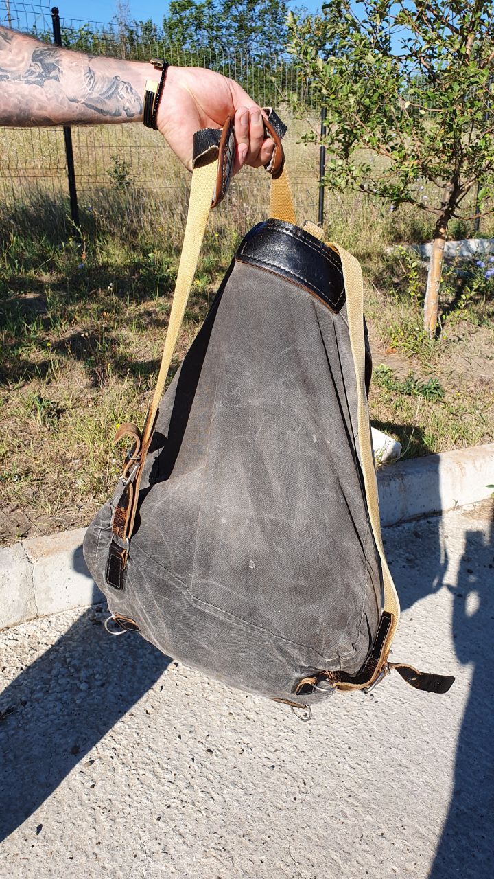 Japanese Brand 50s Vintage Sun Faded Thrashed Backpack Amazing Fade Size ONE SIZE - 3 Thumbnail