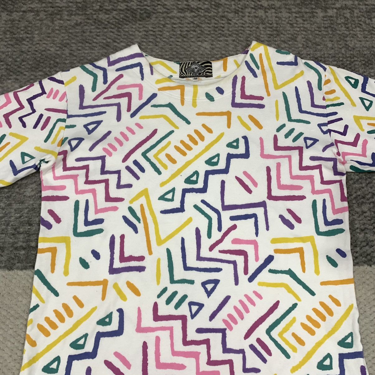 Japanese Brand ZAKANAKA ALLOVER PRINT ART MONOGRAM AS KEITH HARING TSHIRT Size US M / EU 48-50 / 2 - 3 Thumbnail