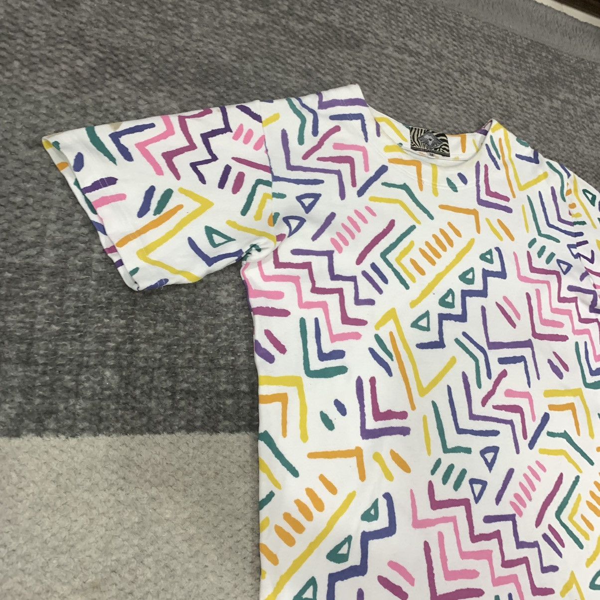 Japanese Brand ZAKANAKA ALLOVER PRINT ART MONOGRAM AS KEITH HARING TSHIRT Size US M / EU 48-50 / 2 - 5 Thumbnail