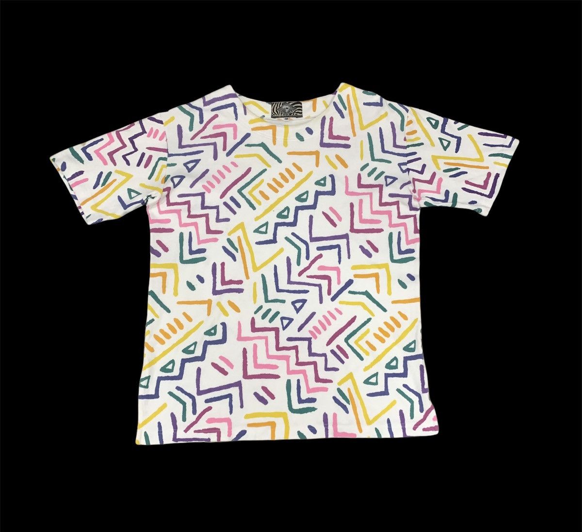 Japanese Brand ZAKANAKA ALLOVER PRINT ART MONOGRAM AS KEITH HARING TSHIRT Size US M / EU 48-50 / 2 - 1 Thumbnail