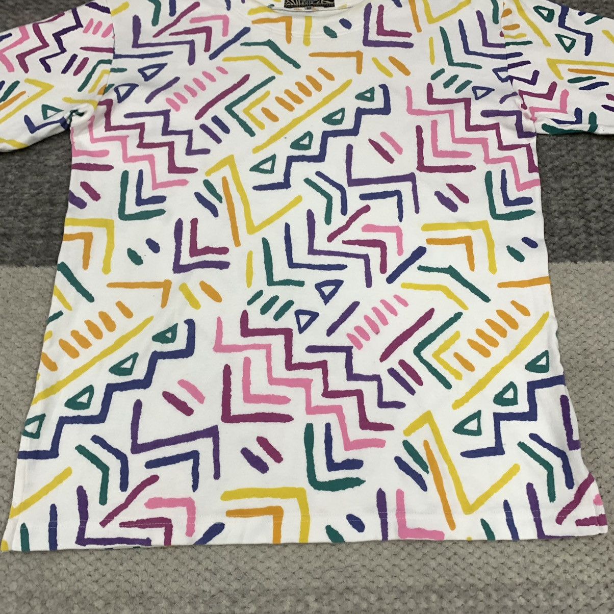 Japanese Brand ZAKANAKA ALLOVER PRINT ART MONOGRAM AS KEITH HARING TSHIRT Size US M / EU 48-50 / 2 - 4 Thumbnail