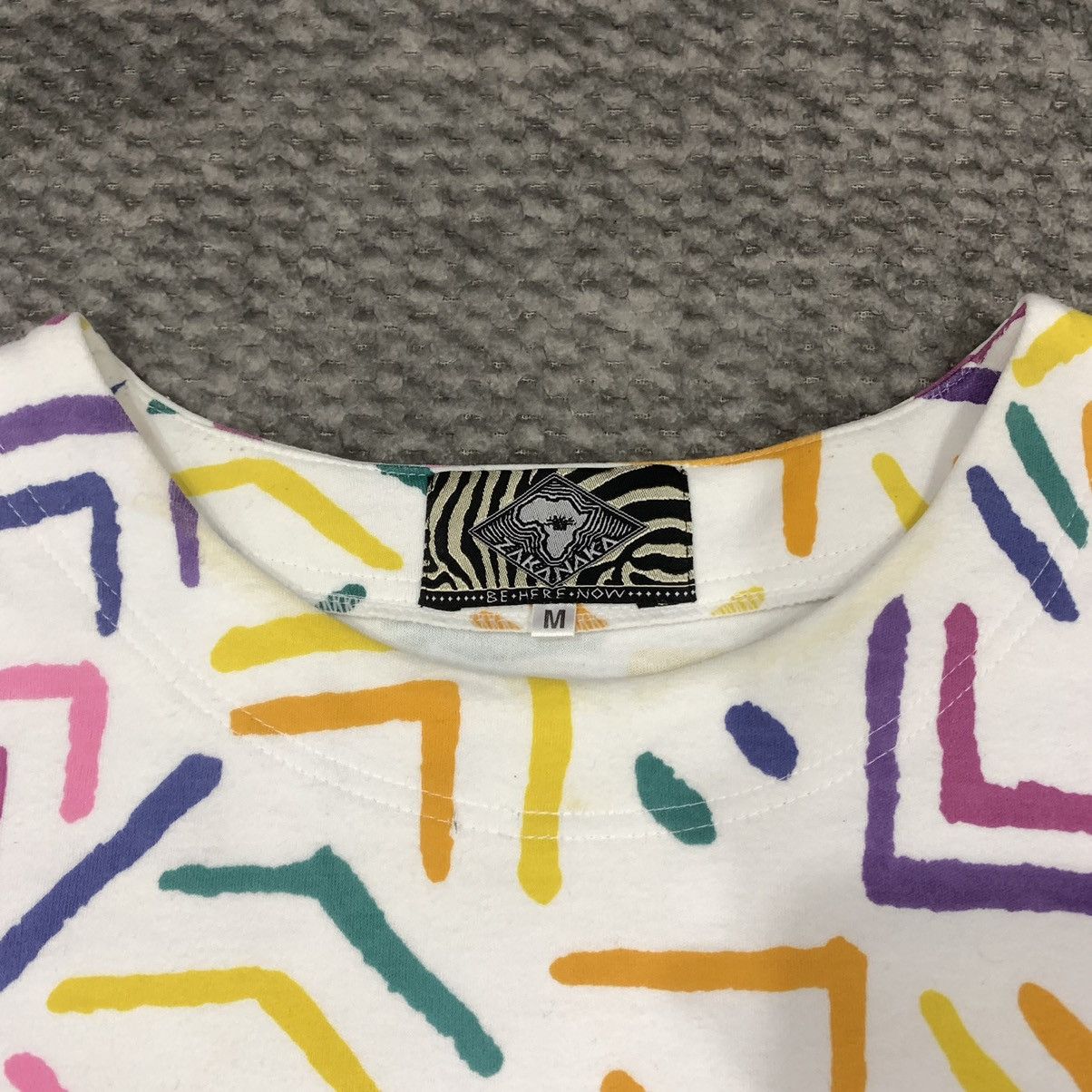 Japanese Brand ZAKANAKA ALLOVER PRINT ART MONOGRAM AS KEITH HARING TSHIRT Size US M / EU 48-50 / 2 - 7 Thumbnail