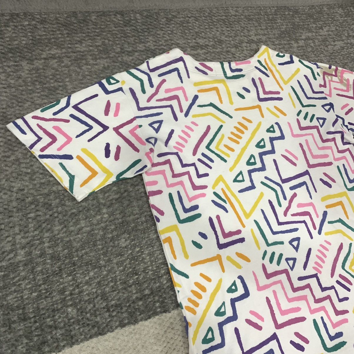 Japanese Brand ZAKANAKA ALLOVER PRINT ART MONOGRAM AS KEITH HARING TSHIRT Size US M / EU 48-50 / 2 - 10 Thumbnail