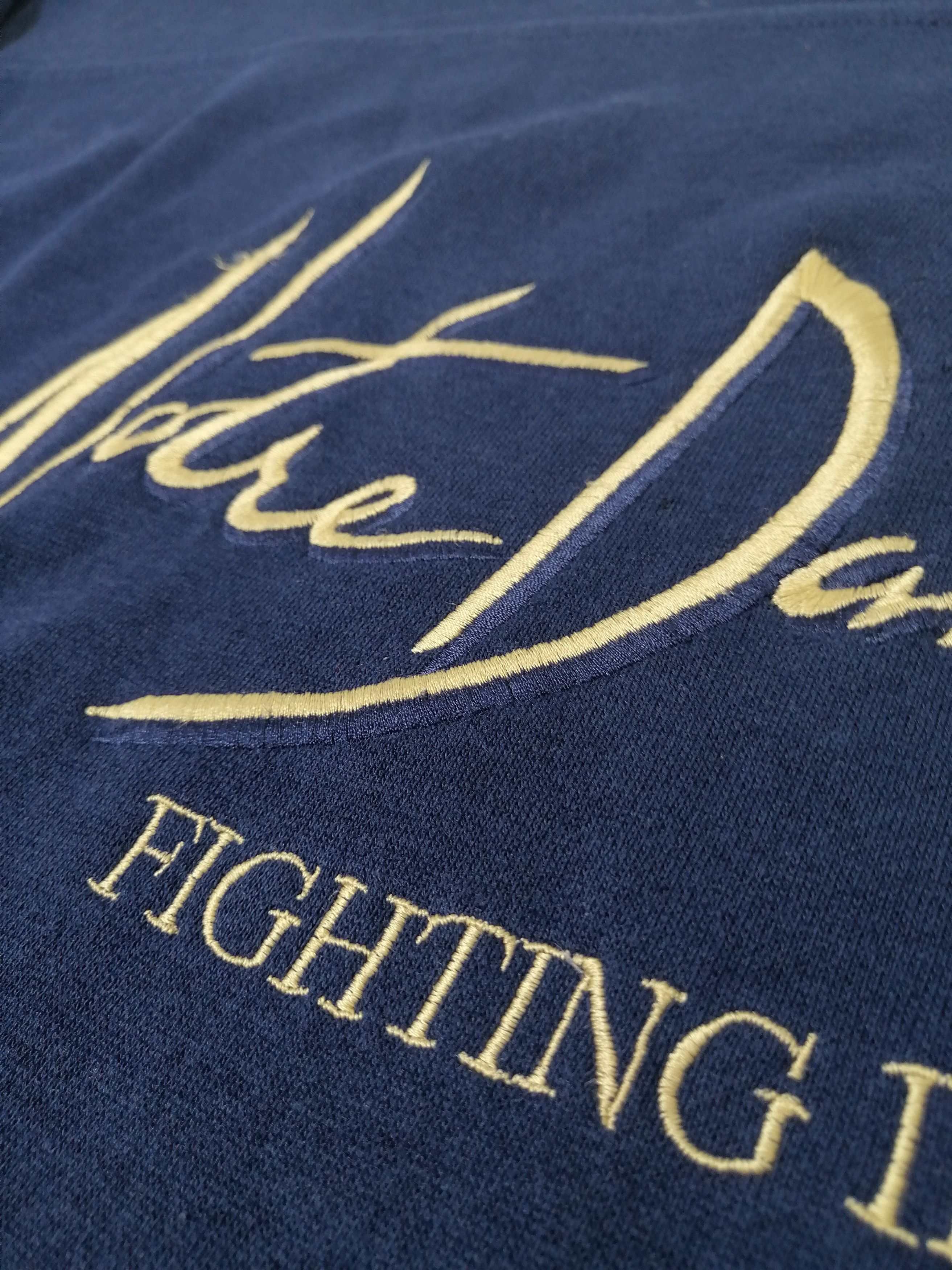 Vintage Vintage Notre Dame Embroided Distressed Style Sweatshirt Size US L / EU 52-54 / 3 - 2 Thumbnail