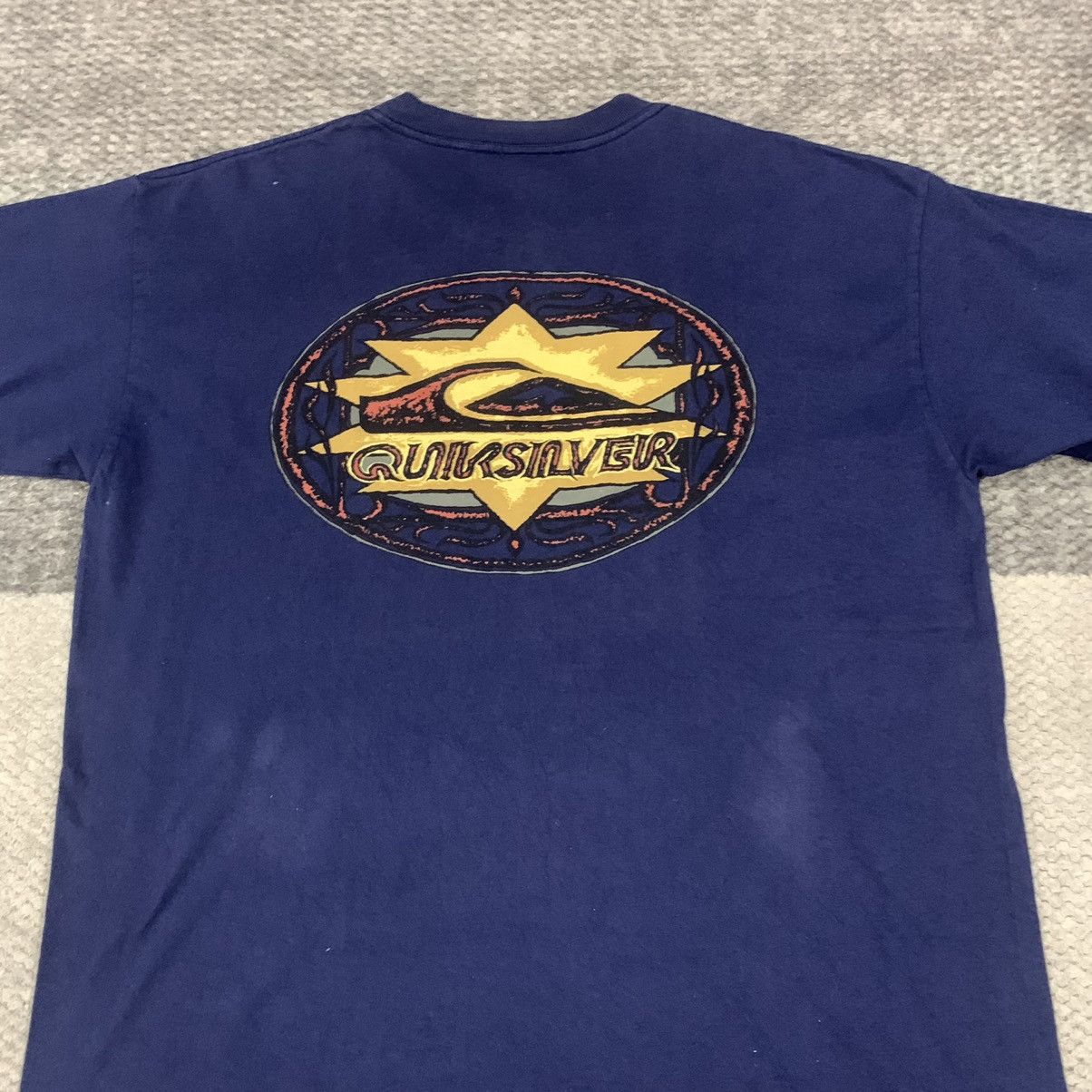 Quiksilver VINTAGE 90s QUIKSILVER USA SINGLESTITCH STREETWEAR SURF TEE Size US L / EU 52-54 / 3 - 12 Thumbnail
