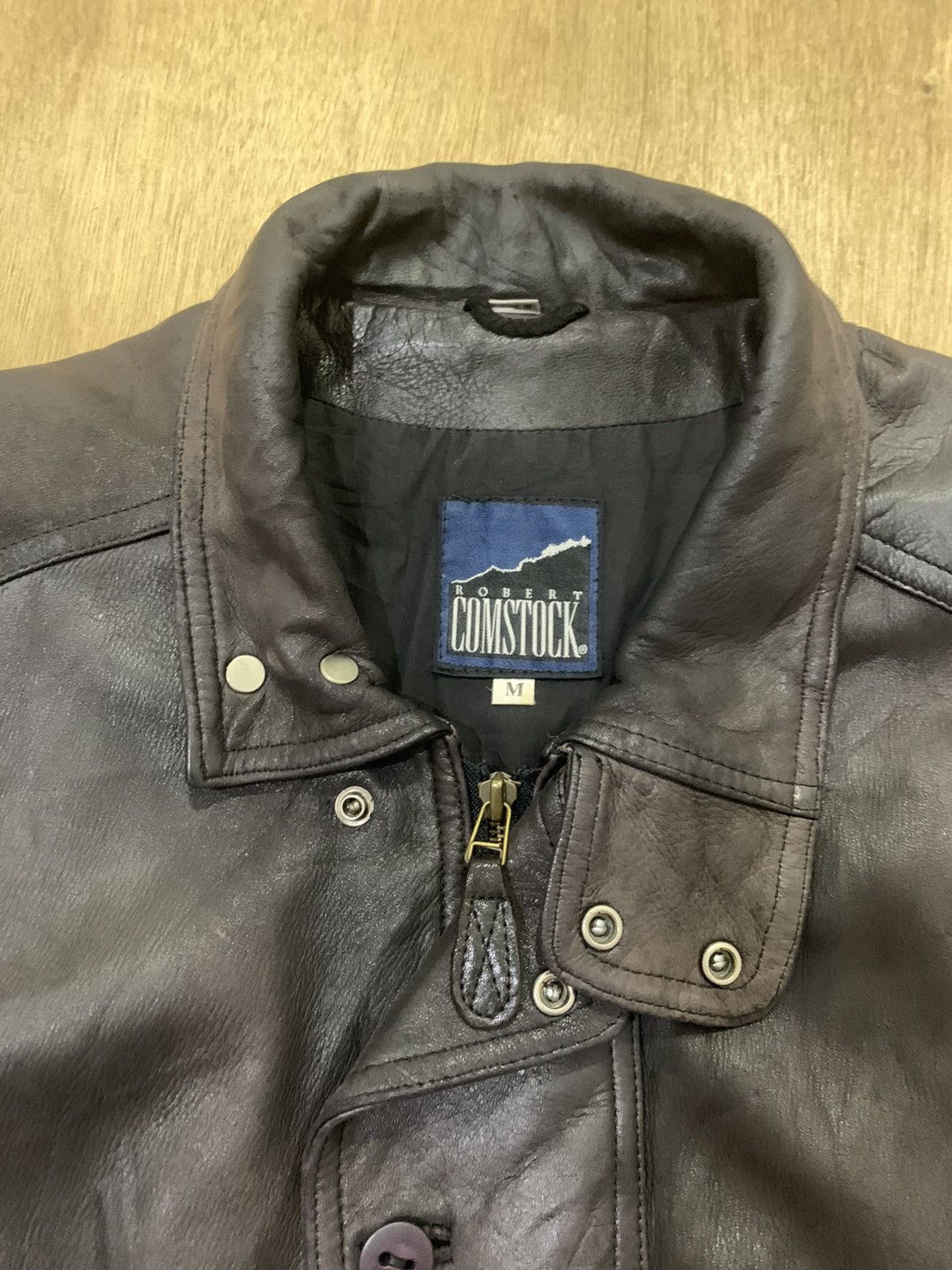 Robert Comstock ROBERT COMSTOCK Vtg Motorcycle Racing Biker Leather Jacket Size US M / EU 48-50 / 2 - 8 Thumbnail