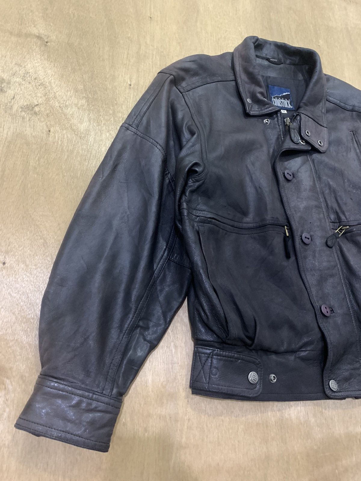Robert Comstock ROBERT COMSTOCK Vtg Motorcycle Racing Biker Leather Jacket Size US M / EU 48-50 / 2 - 6 Thumbnail