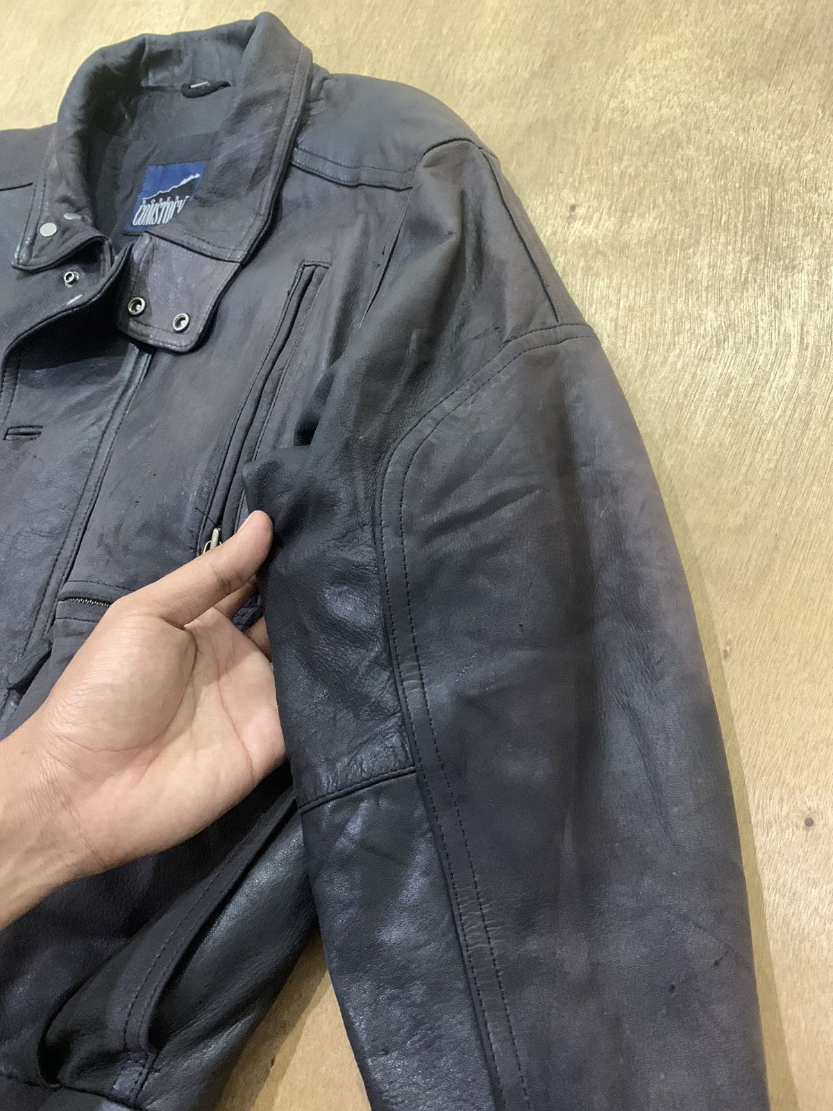 Robert Comstock ROBERT COMSTOCK Vtg Motorcycle Racing Biker Leather Jacket Size US M / EU 48-50 / 2 - 14 Thumbnail