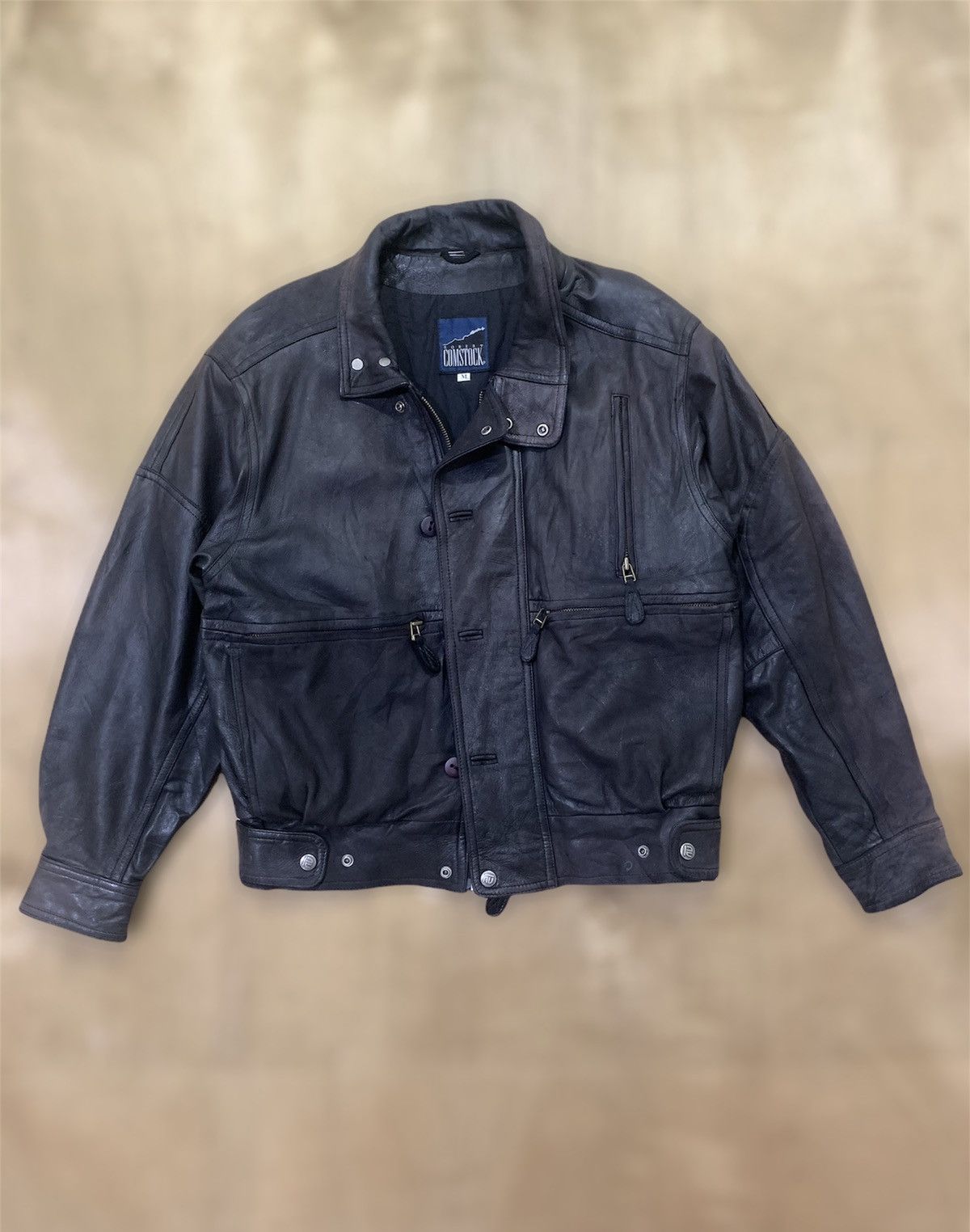 Robert Comstock ROBERT COMSTOCK Vtg Motorcycle Racing Biker Leather Jacket Size US M / EU 48-50 / 2 - 3 Thumbnail