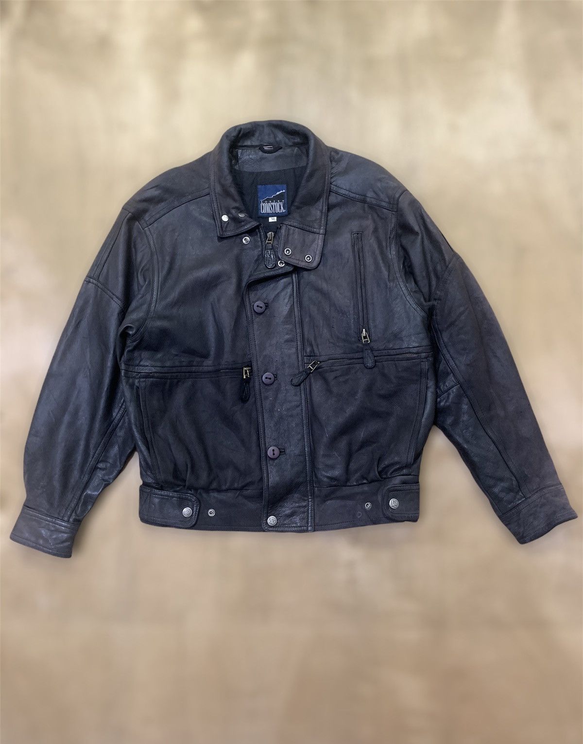 Robert Comstock ROBERT COMSTOCK Vtg Motorcycle Racing Biker Leather Jacket Size US M / EU 48-50 / 2 - 1 Thumbnail