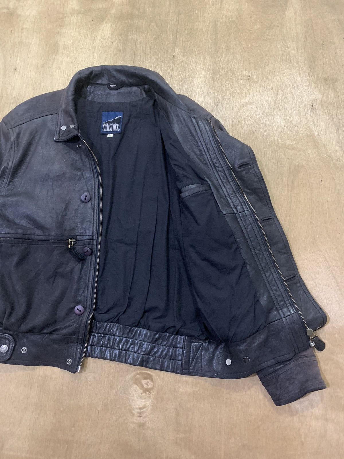 Robert Comstock ROBERT COMSTOCK Vtg Motorcycle Racing Biker Leather Jacket Size US M / EU 48-50 / 2 - 22 Thumbnail