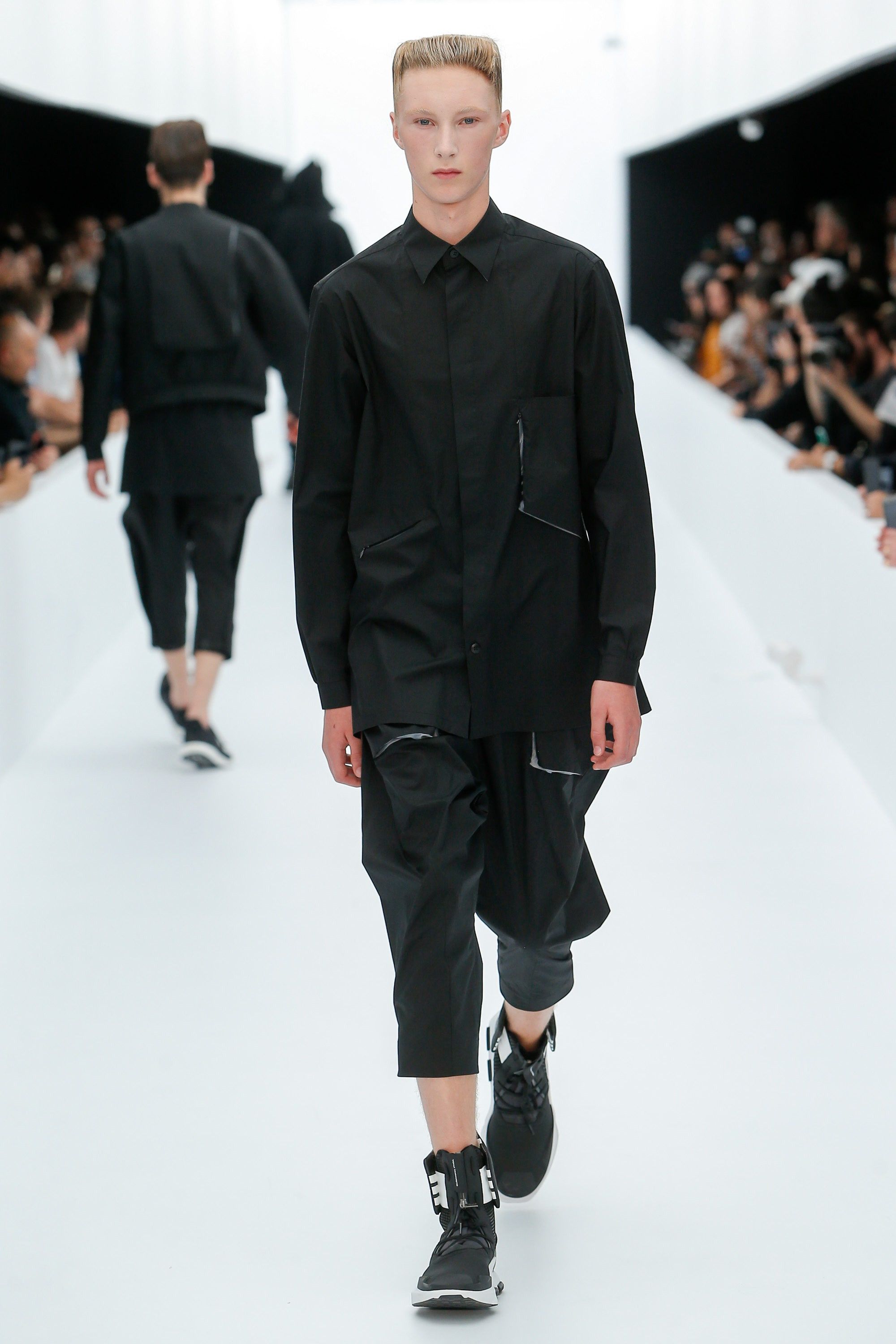 image of Adidas x Y 3 Y-3 Military Space Pant Yohji Yamamoto 2017 Runway in Black, Men's (Size 30)