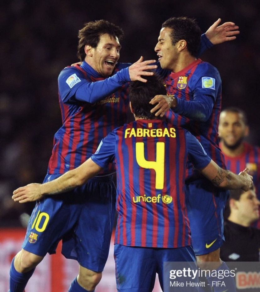 Nike 2011 2012 PLAYER ISSUE Barcelona Fabregas Nike Soccer Jersey Size US M / EU 48-50 / 2 - 3 Thumbnail
