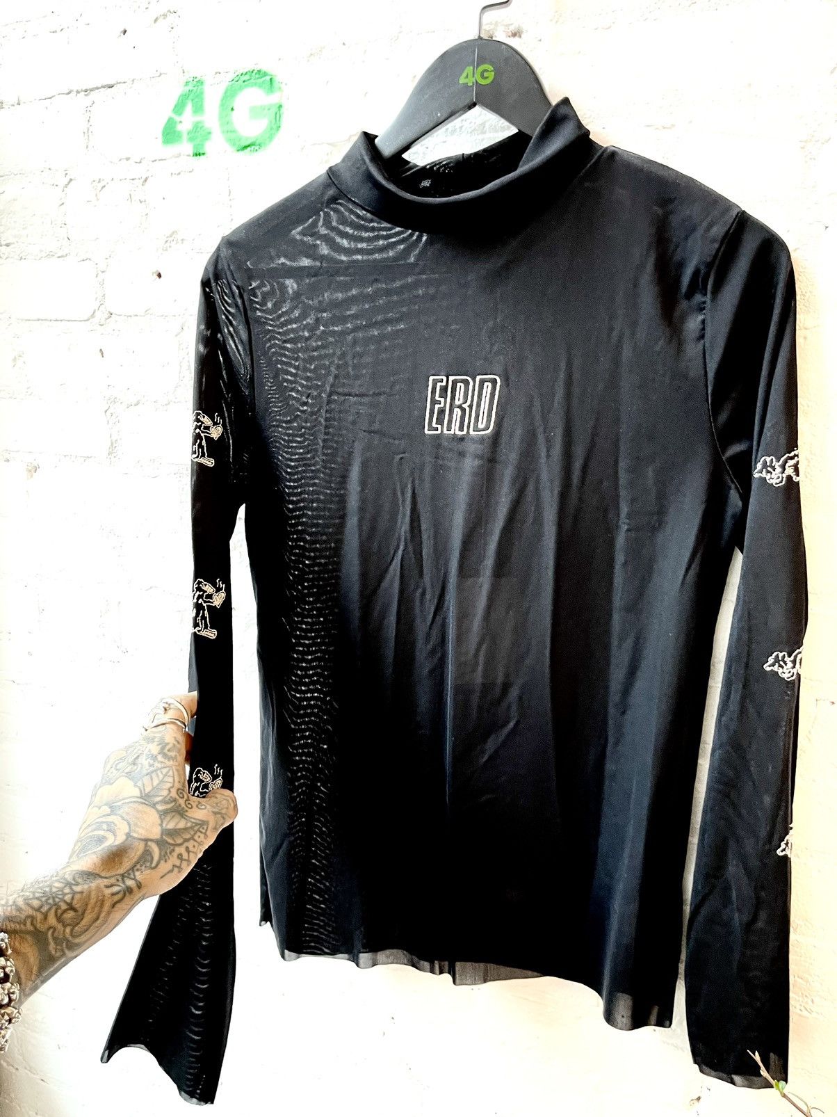 Enfants Riches Deprimes ERD MESH SHEER BLACK SHIRT XL Size US XL / EU 56 / 4 - 2 Thumbnail