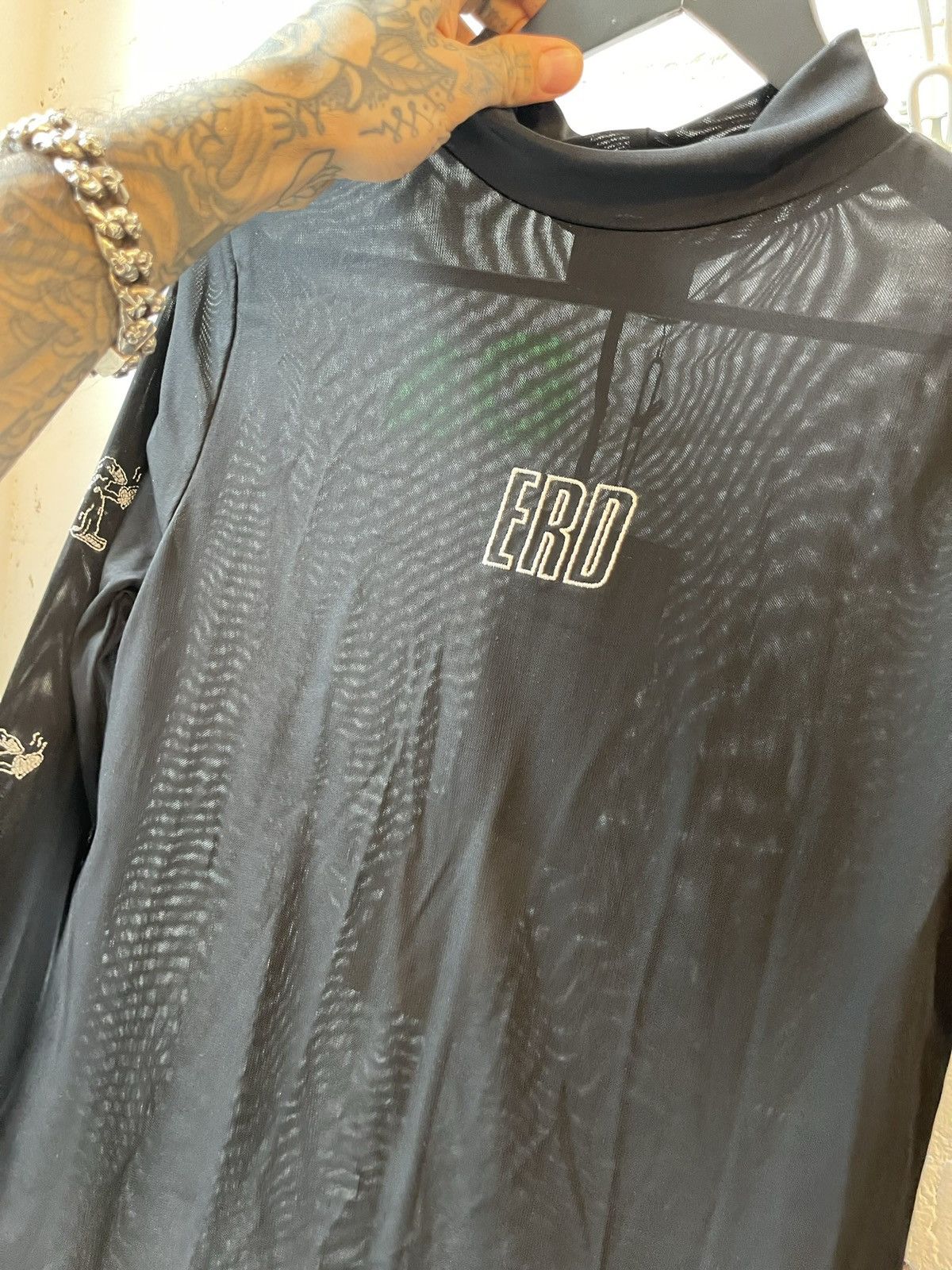 Enfants Riches Deprimes ERD MESH SHEER BLACK SHIRT XL Size US XL / EU 56 / 4 - 3 Thumbnail