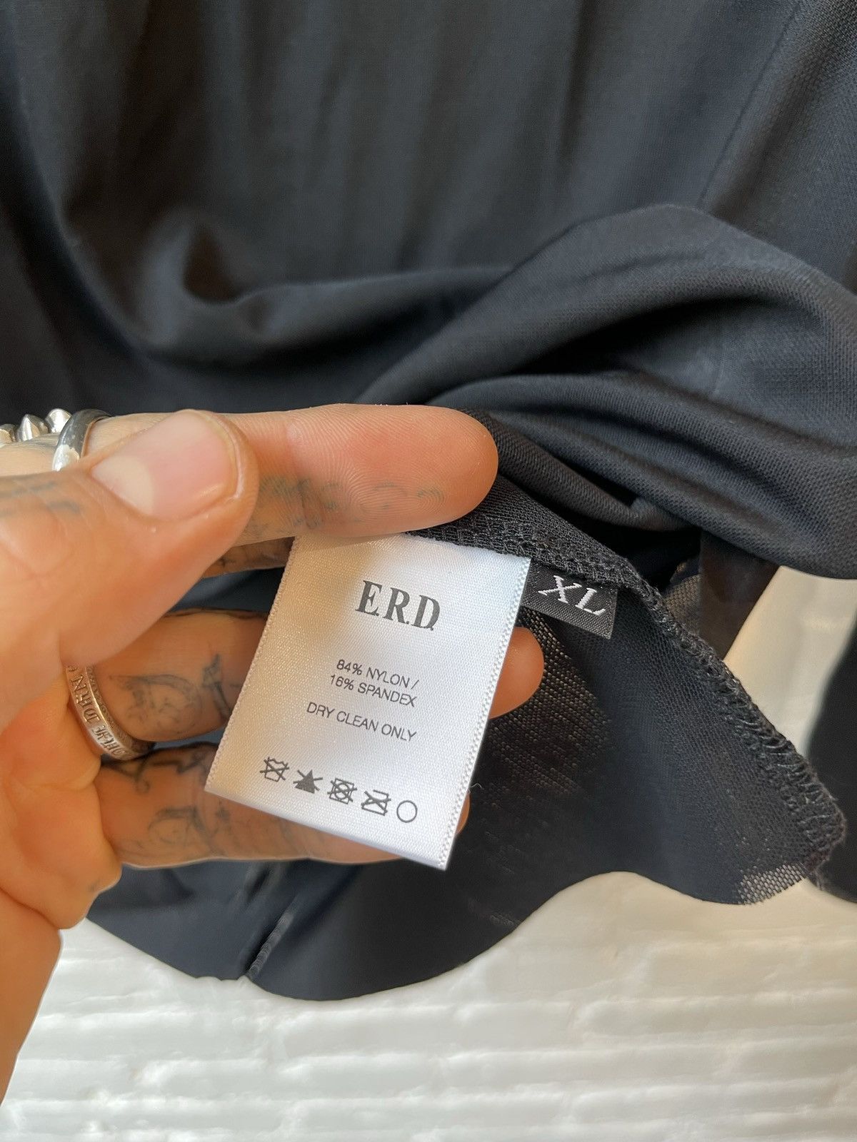 Enfants Riches Deprimes ERD MESH SHEER BLACK SHIRT XL Size US XL / EU 56 / 4 - 11 Thumbnail